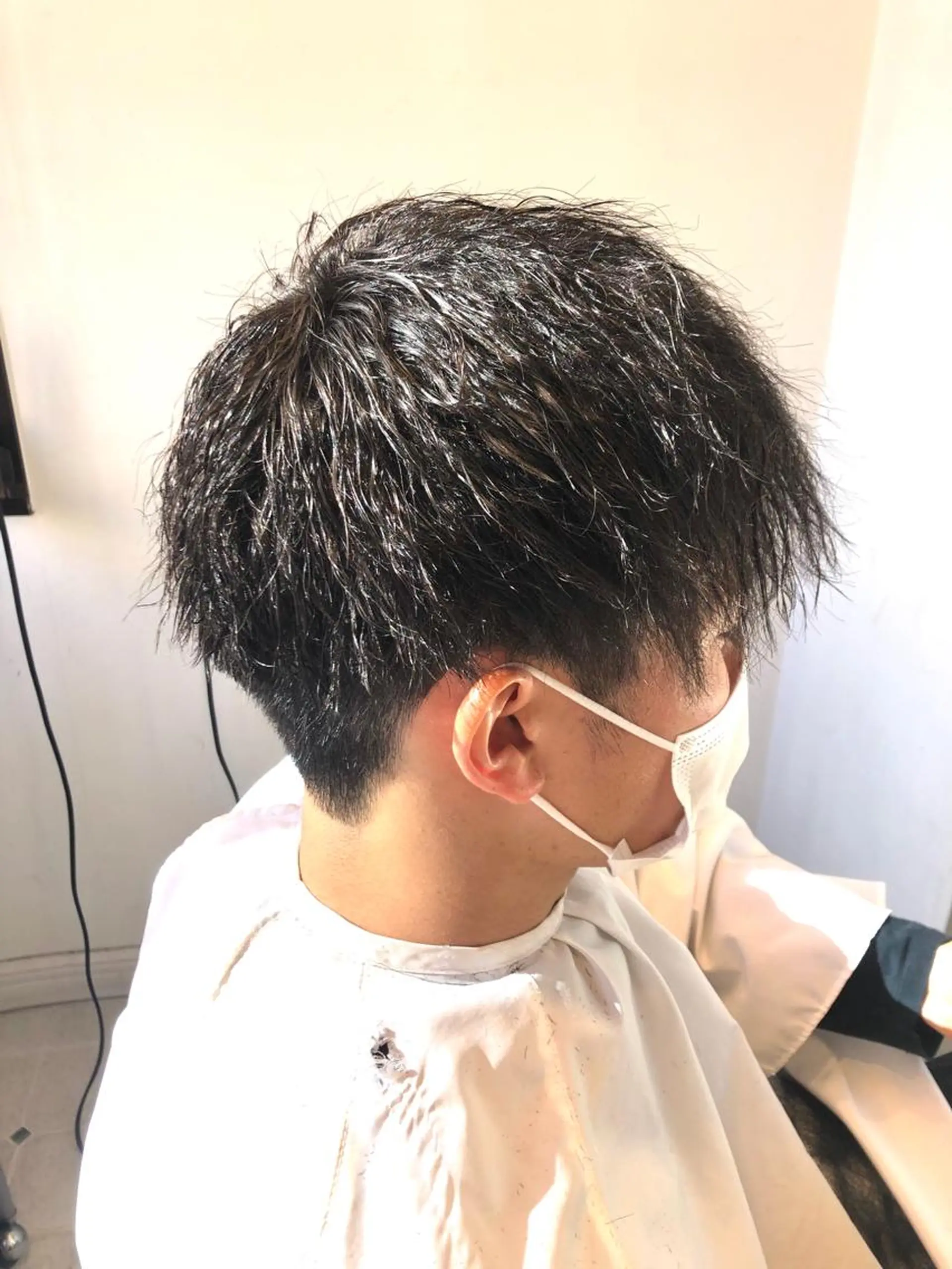 パーマ メンズ カット パーマ ヘッドスパ 岩谷 愛依のヘアスタイル