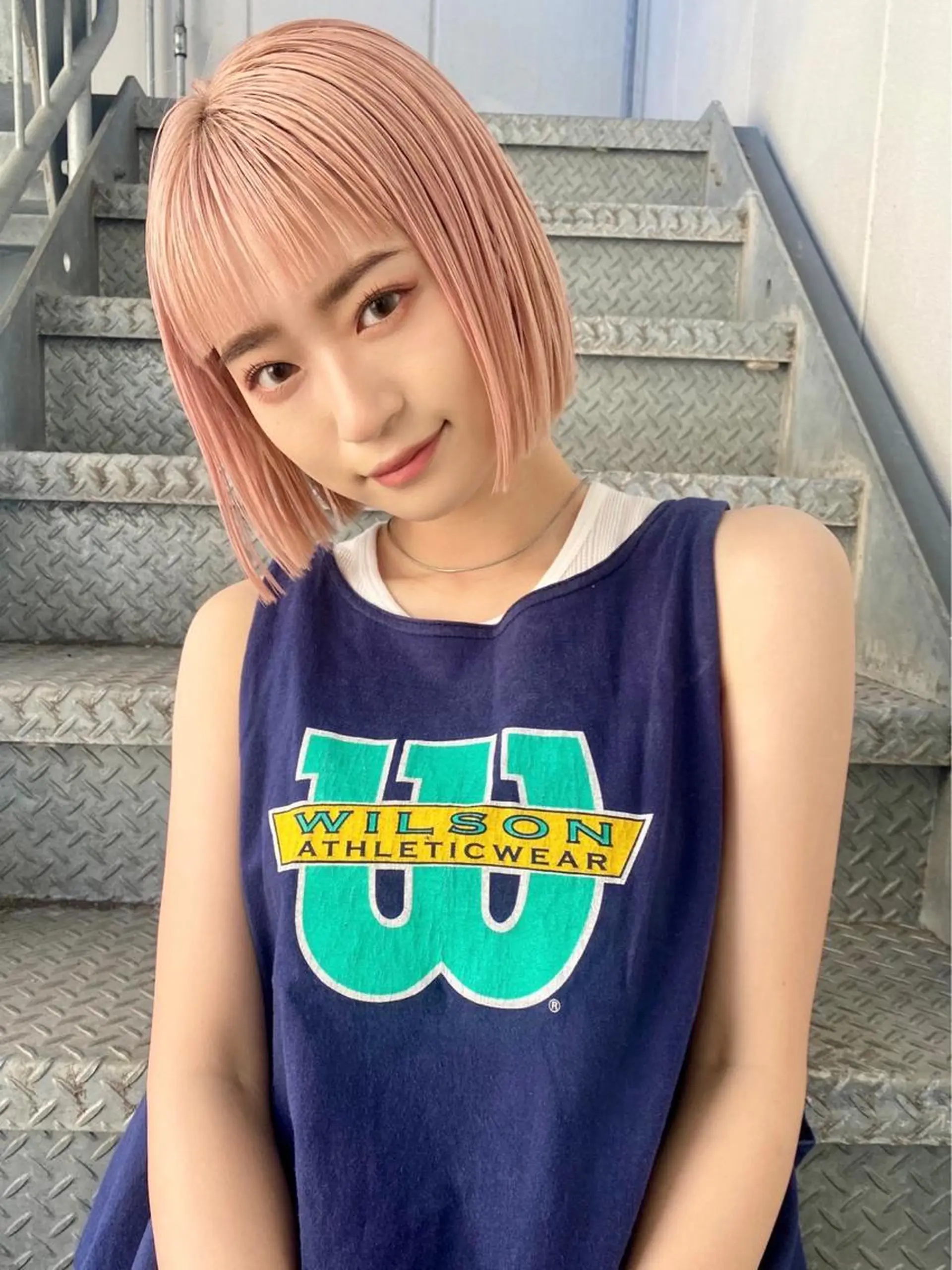 ミディアム カラー ヘアアレンジ ヘアカラー トリートメント ヘアセット 🎀暖色カラー🎀 ♡yurika♡のヘアスタイル