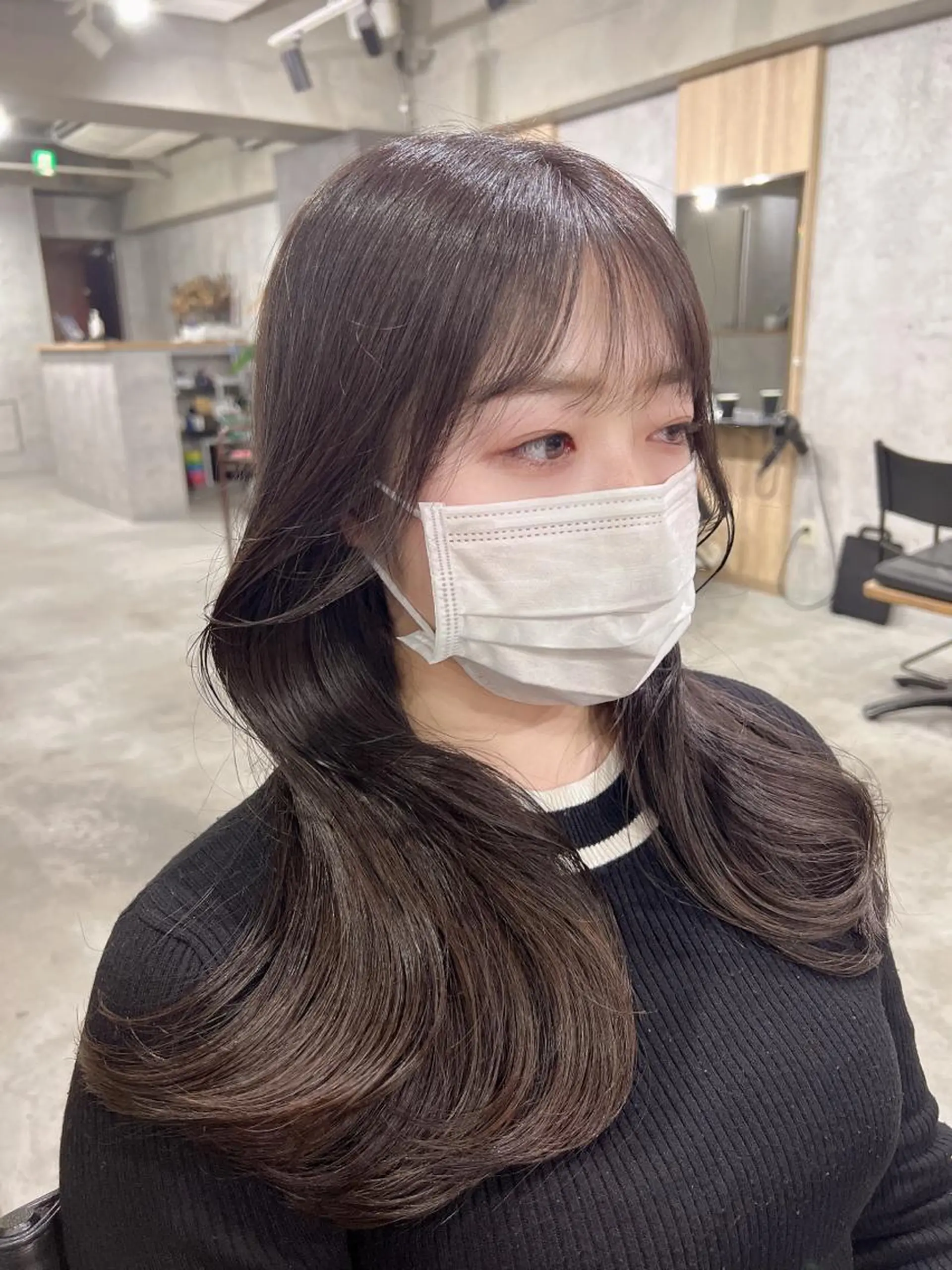 ロング カラー 【韓国くびれ】ヘア 💕田中将吾のヘアスタイル
