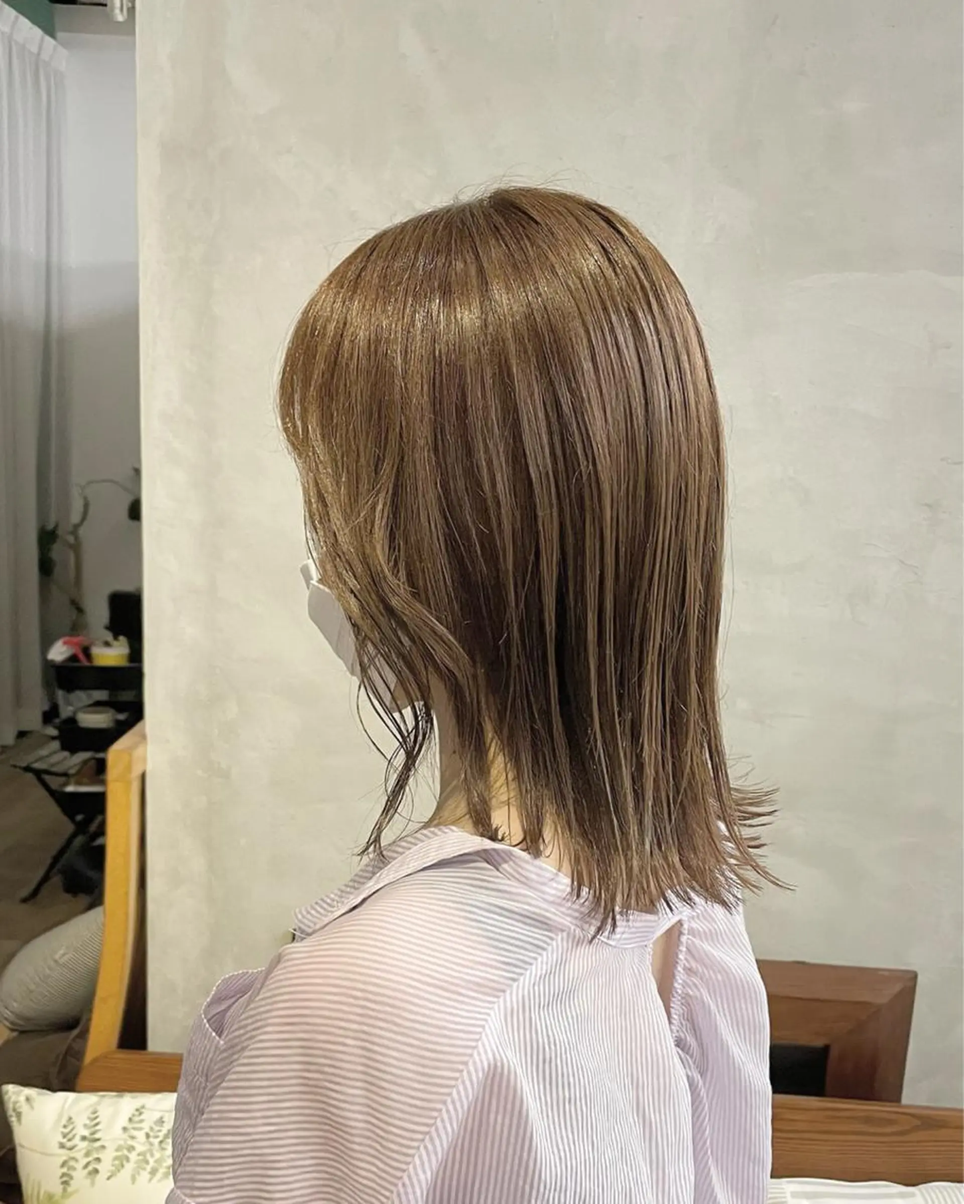 ミディアム カラー ヘアアレンジ Saki サキのヘアスタイル