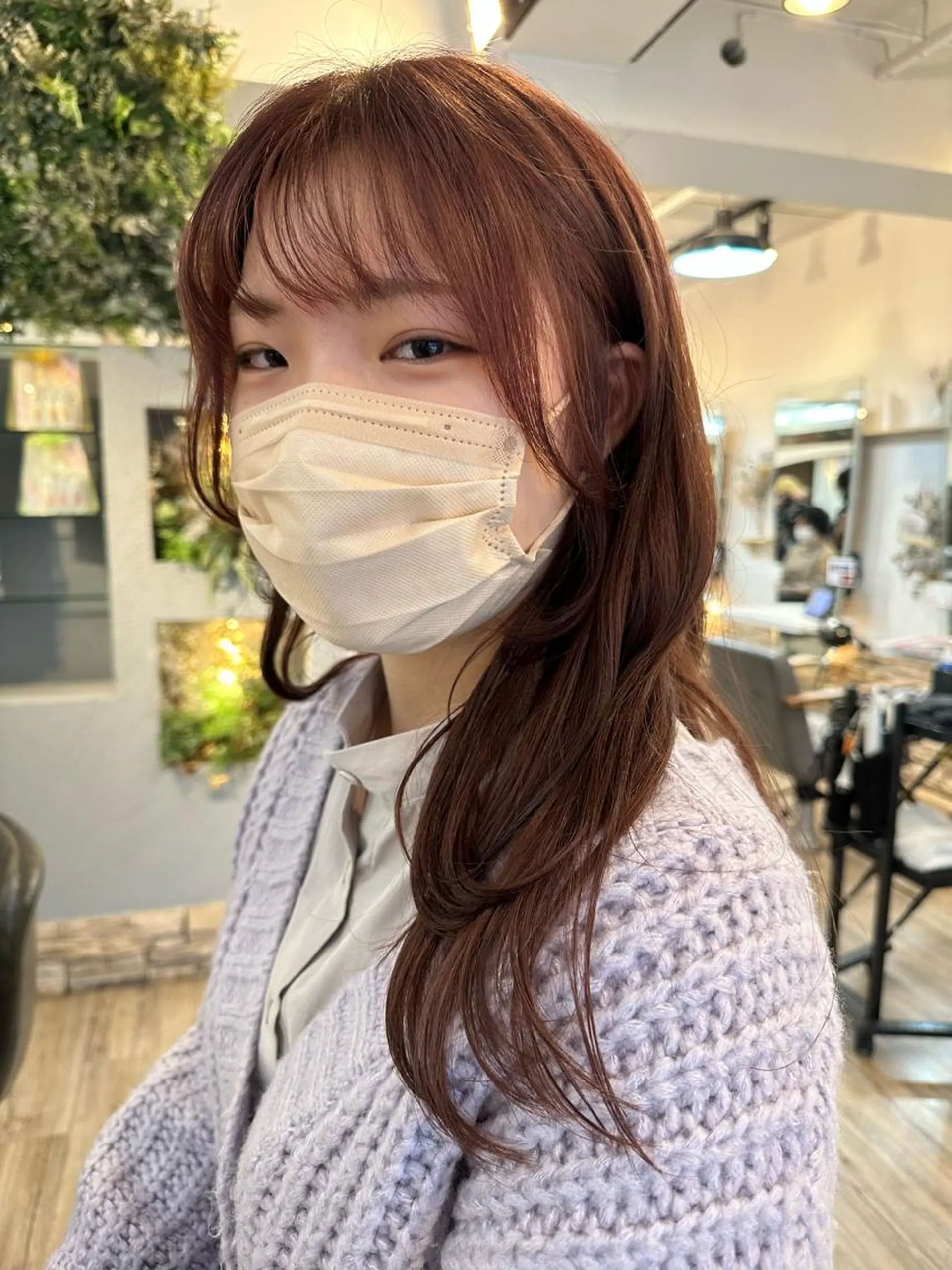 ロング カラー 顔周りカット sato ayaka ｜透明感カラー🫧のヘアスタイル