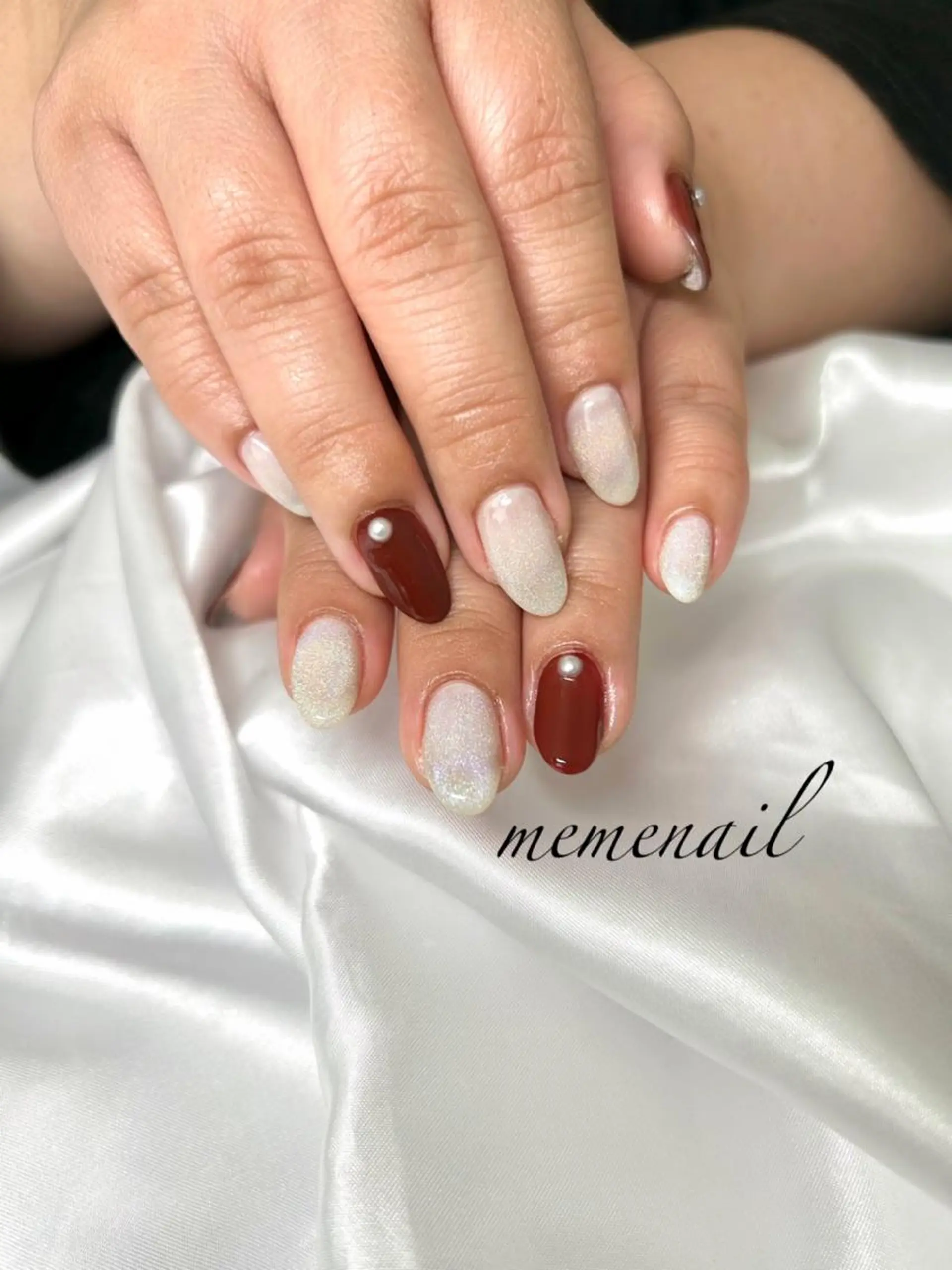 ネイル オーロラネイル ボルドー マグネットネイル Noguchi Megumiのその他イメージ