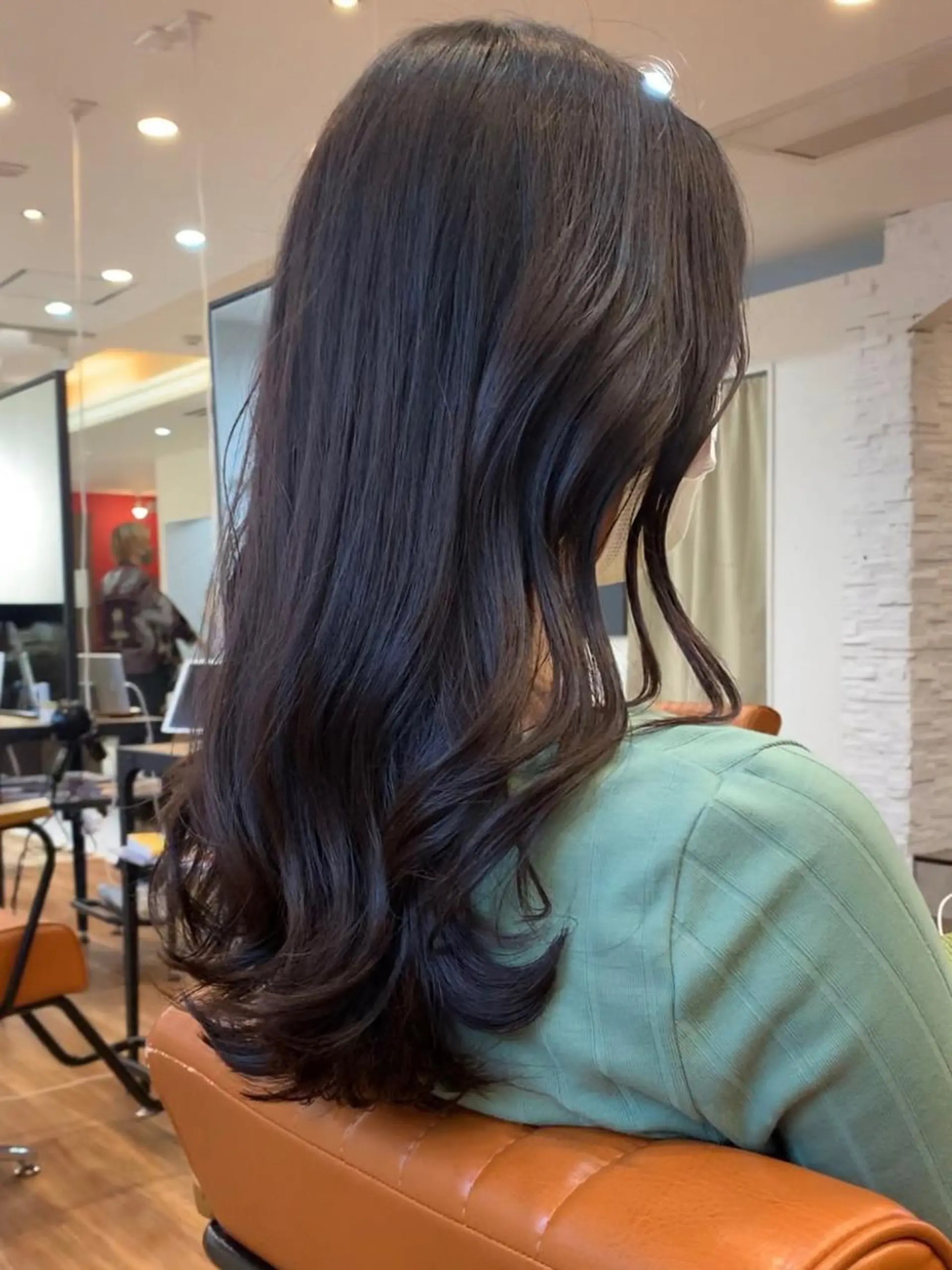 セミロング パーマ セミロングパーマ 髪質改善 カット パーマ 古沢 新のヘアスタイル