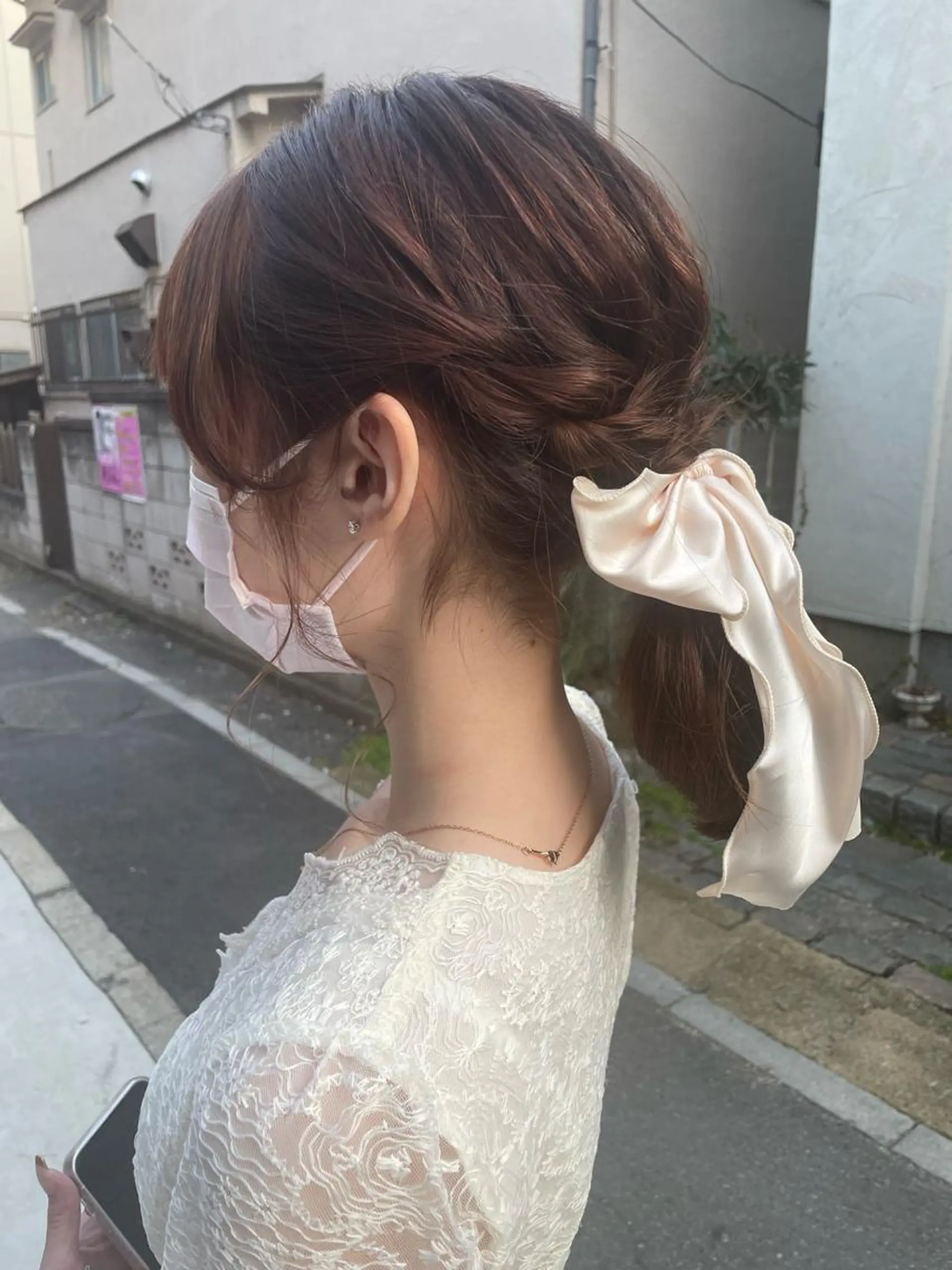 セミロング ヘアセット しのはら まどかのヘアスタイル