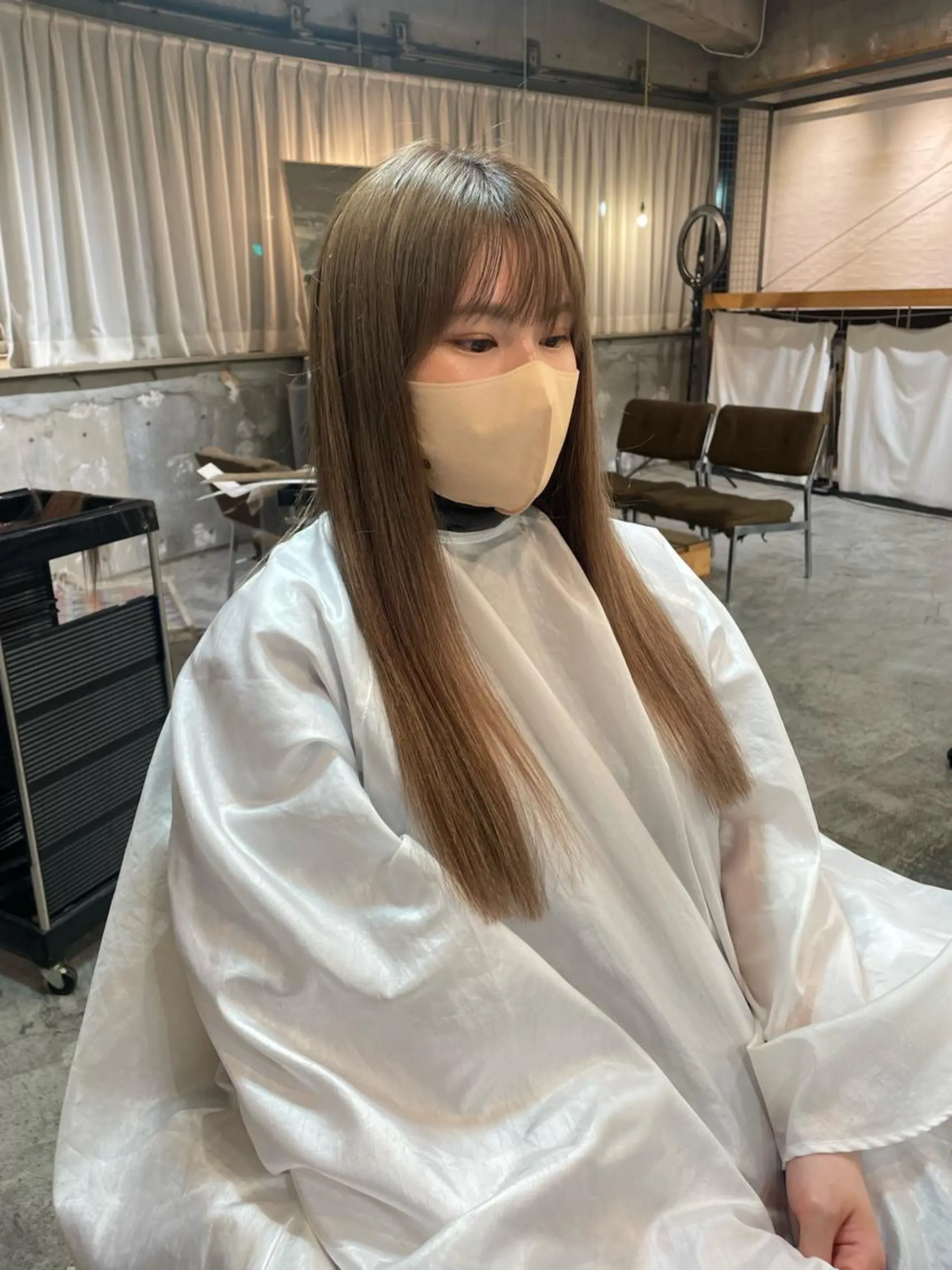 ロング カラー エクステ 丸みショート /nagisaのヘアスタイル