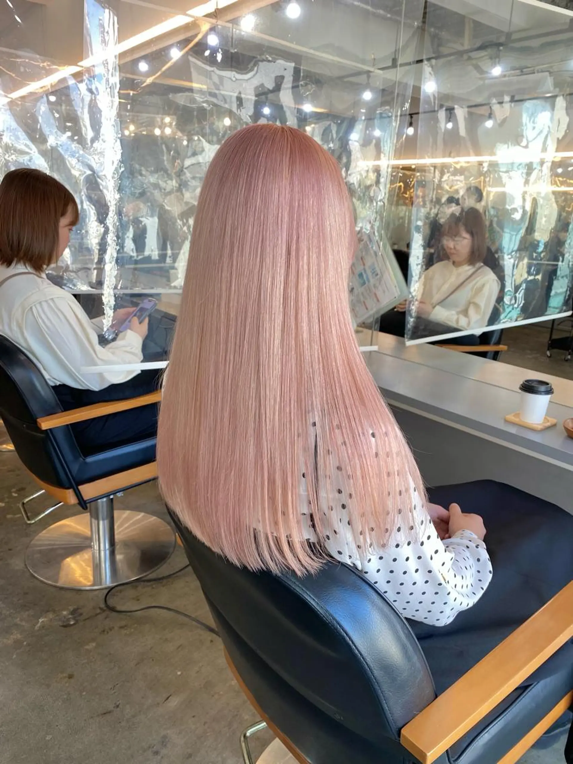 ロング カラー カット ヘアカラー 韓国風カラー🦄水野 みやび🪽🌈のヘアスタイル
