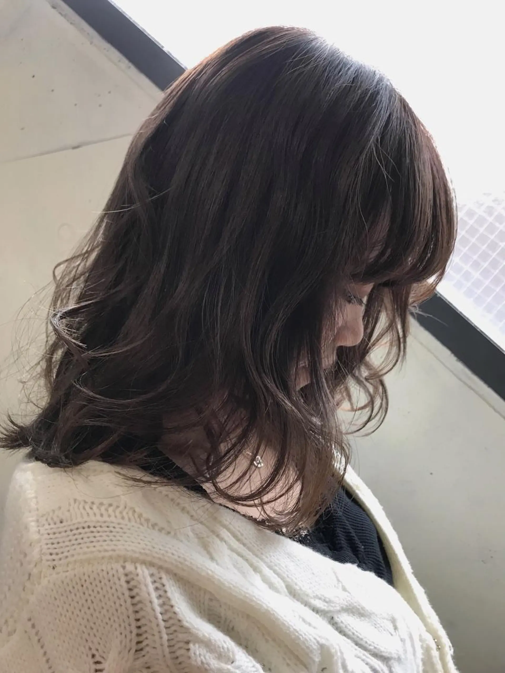 ミディアム カラー ヘアアレンジ グレージュ ラベンダーカラー corona hairdesign KAZUE MAEDA所属・マエダ　カズエ🫶 coronahairのヘアスタイル