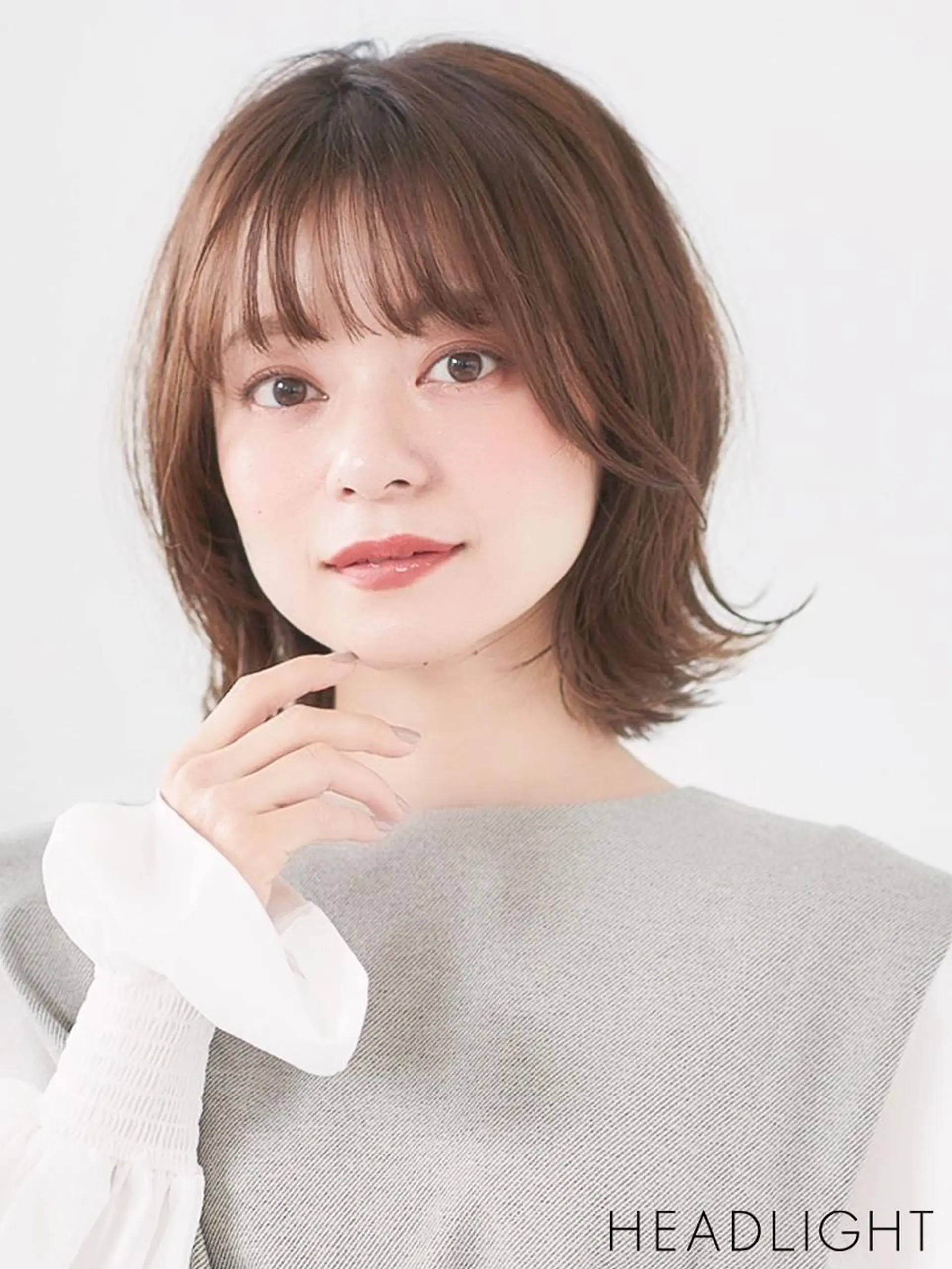 ミディアム カラー いしい みなみのヘアスタイル