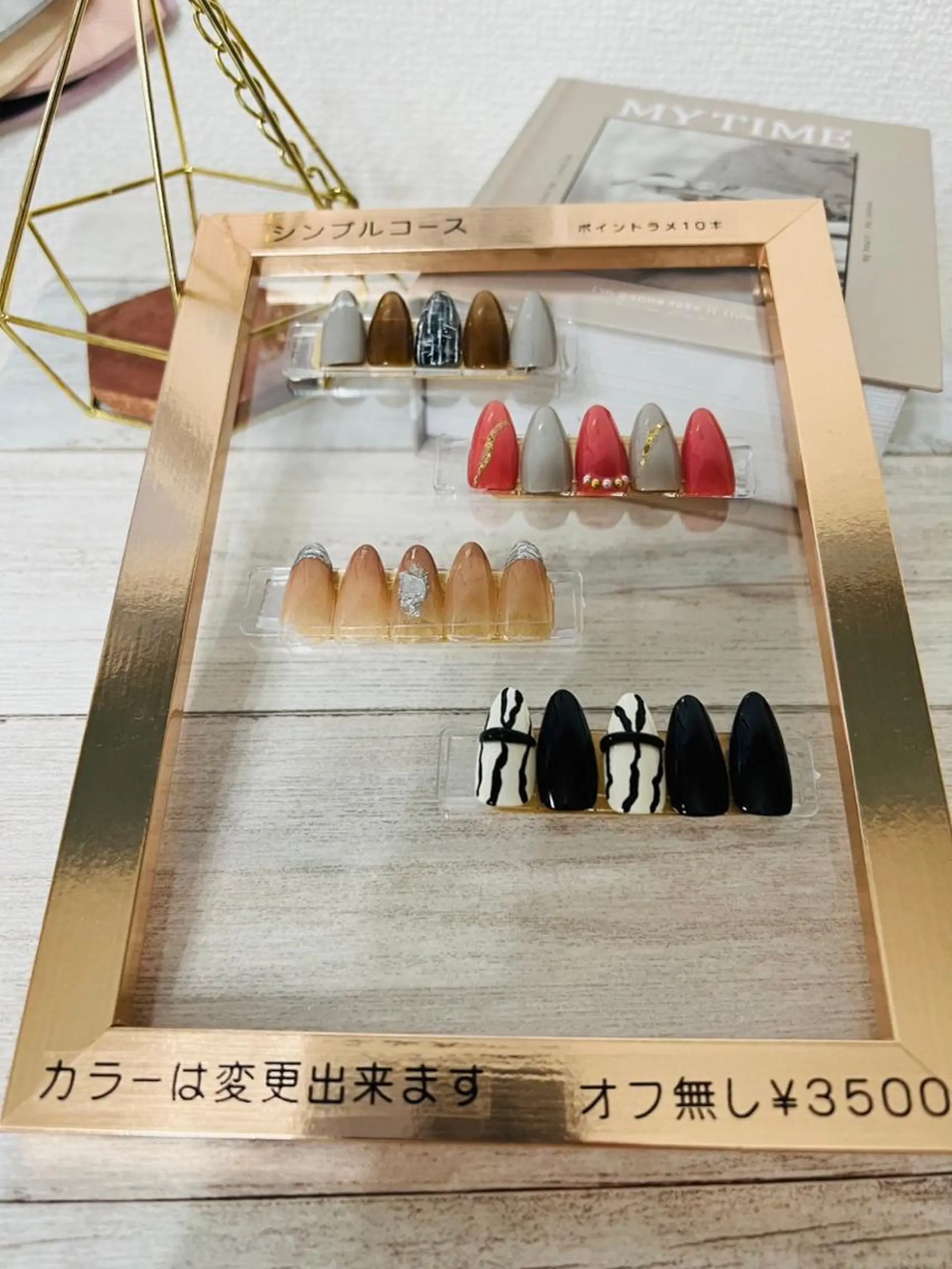 ネイル シンプルネイル フットネイル oki nailのネイルデザイン