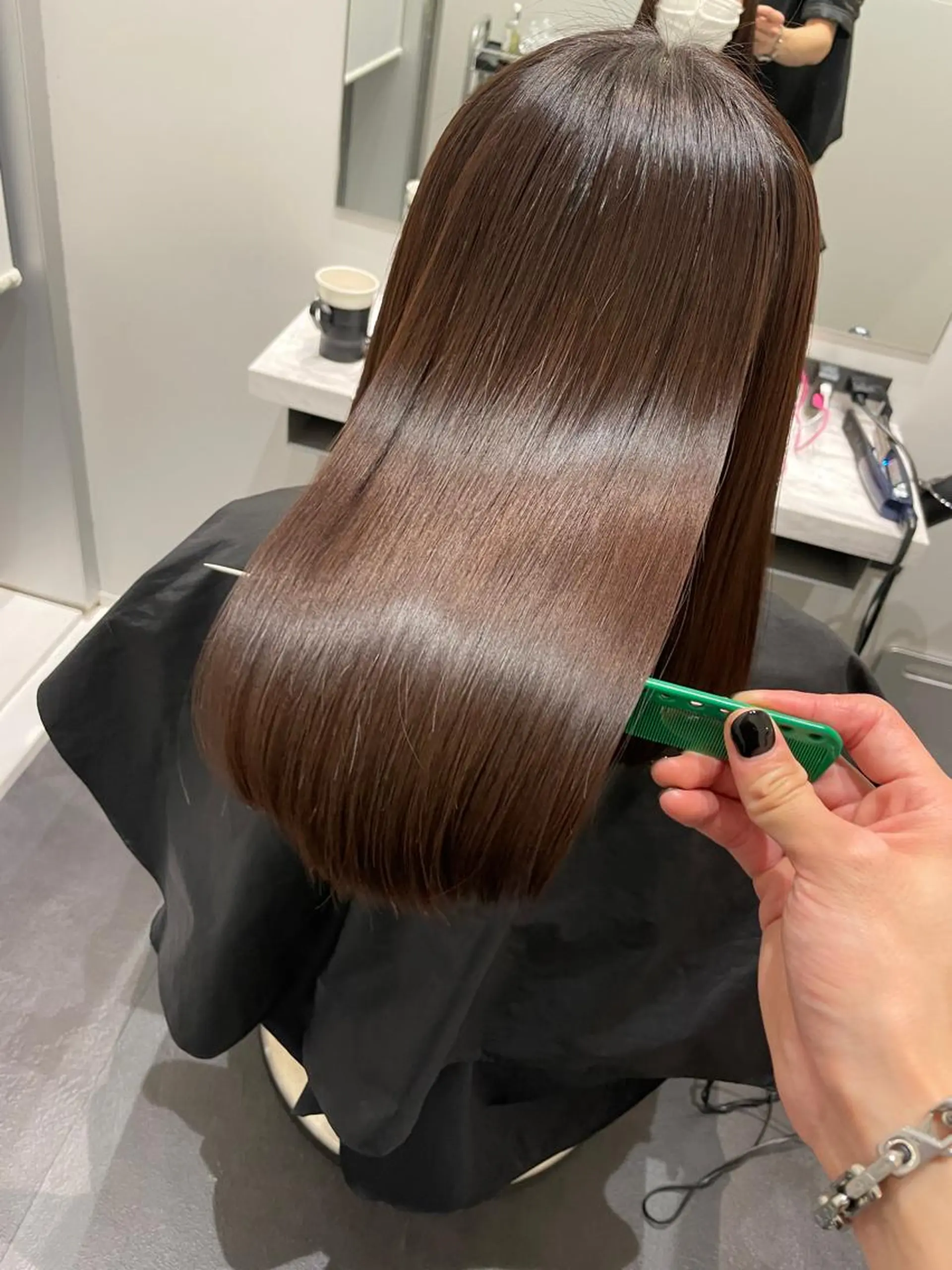 ロング カラー 縮毛矯正 🌈本物の髪質改善 森田涼平のヘアスタイル