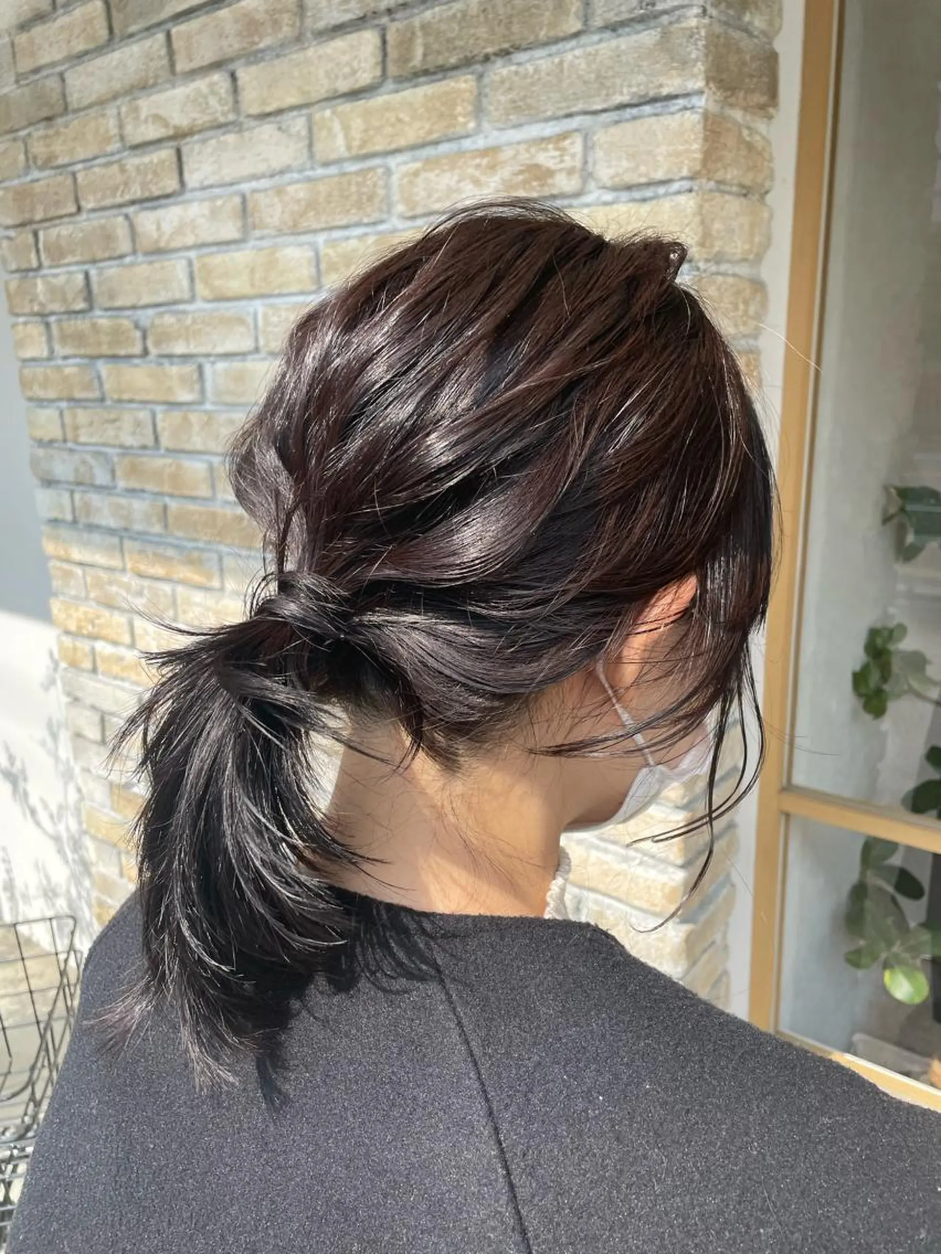 セミロング レイヤーカット 外ハネヘア 【hair&make aria】有田　千里のヘアスタイル