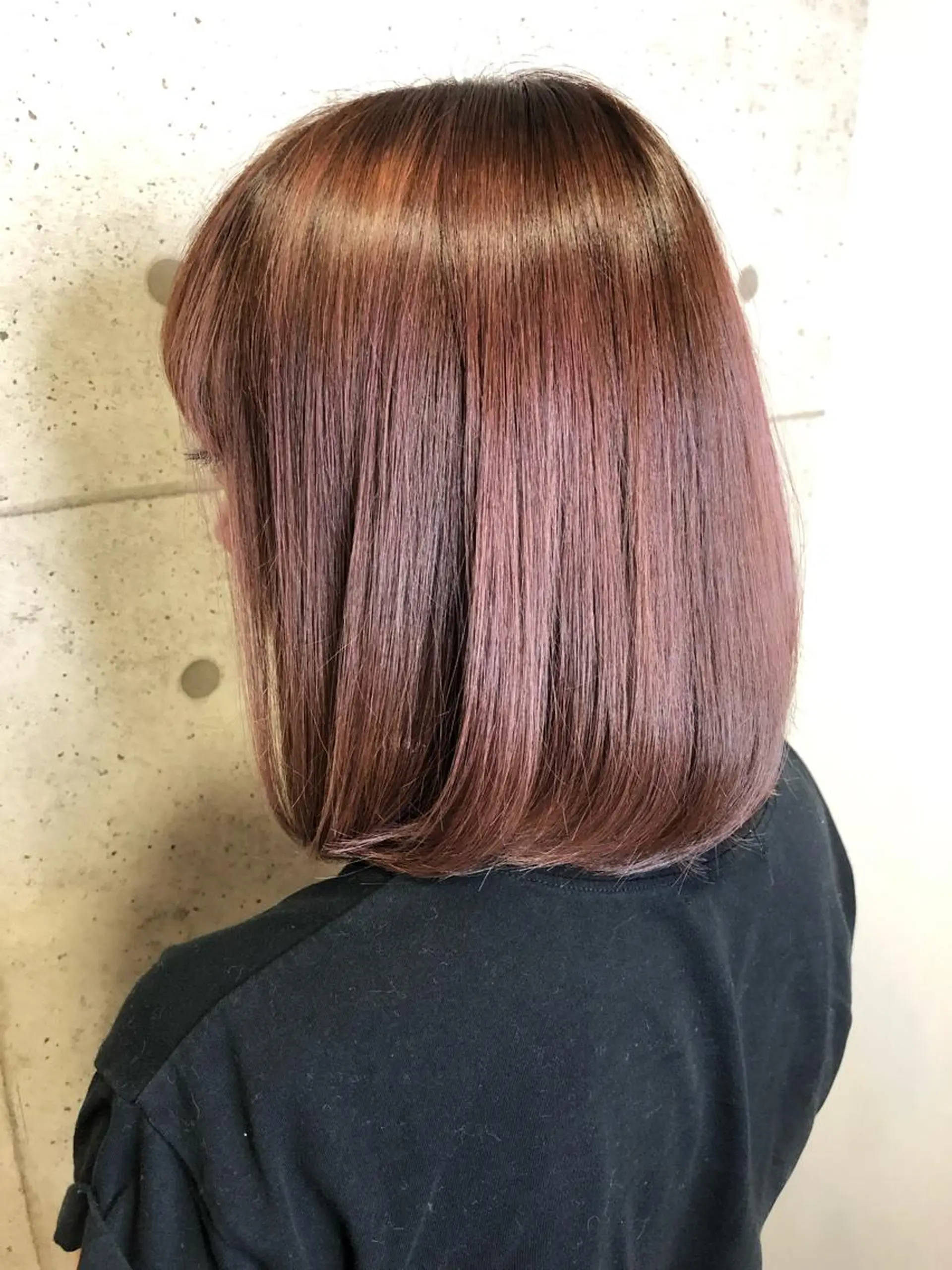 ミディアム カラー ピンクカラー ヘアカラー トリートメント ✨髪質改善✨ 田西　基彦のヘアスタイル