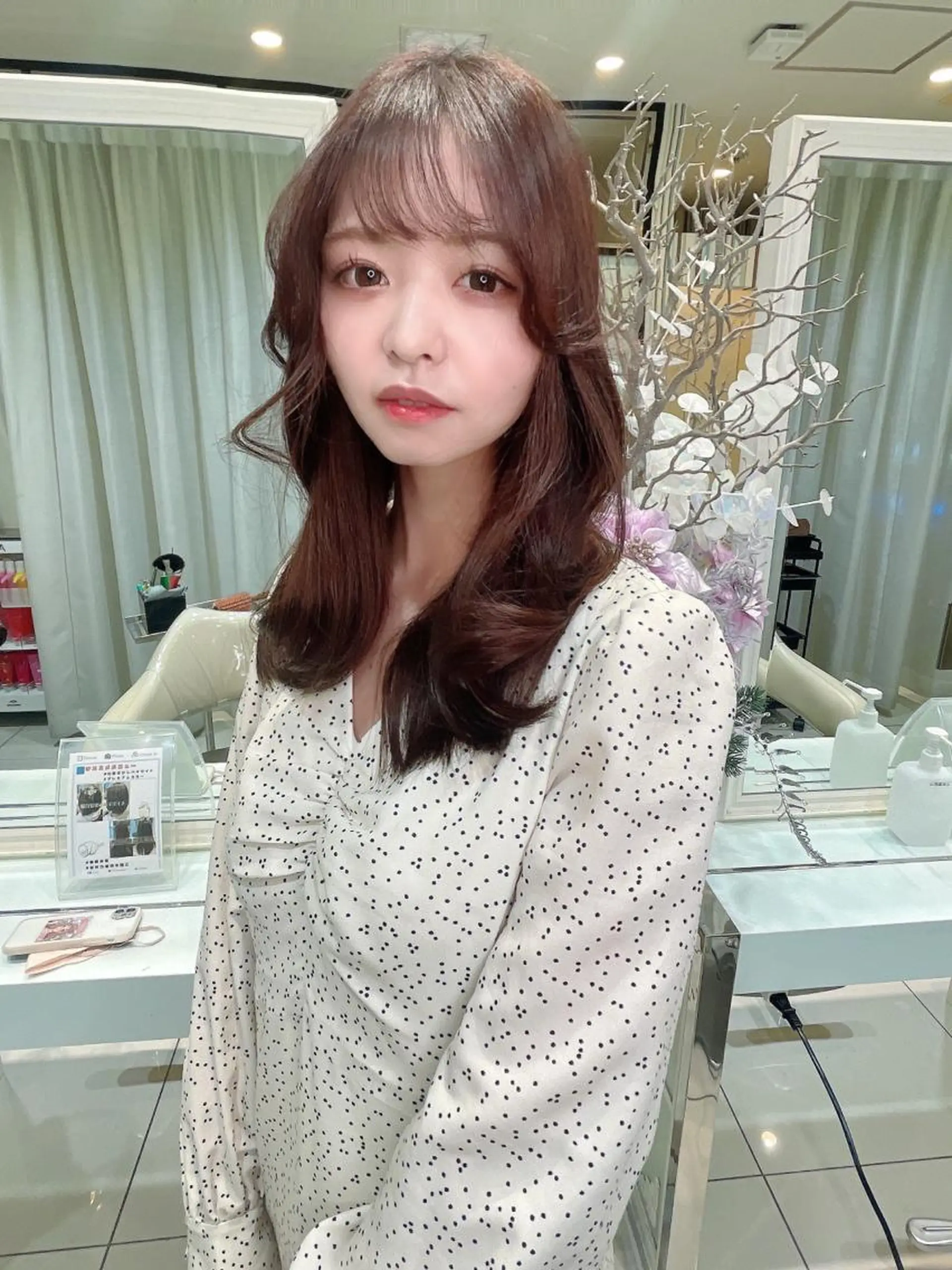 セミロング カット ヘアカラー トリートメント 💗ブリーチなし 垢抜け💗徳井はやとのヘアスタイル