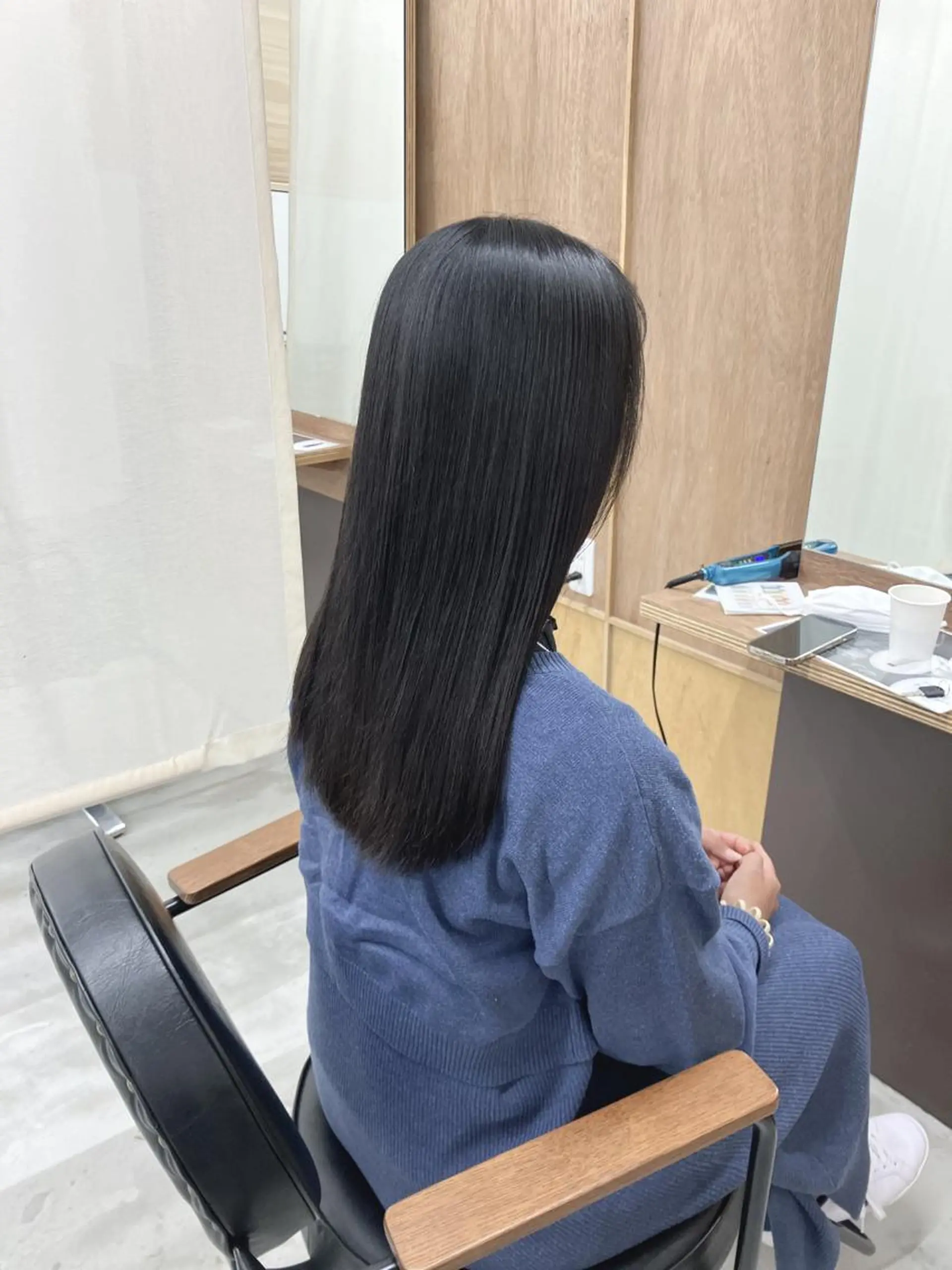 セミロング 縮毛矯正 トリートメント カット 縮毛矯正 トリートメント wa daのヘアスタイル