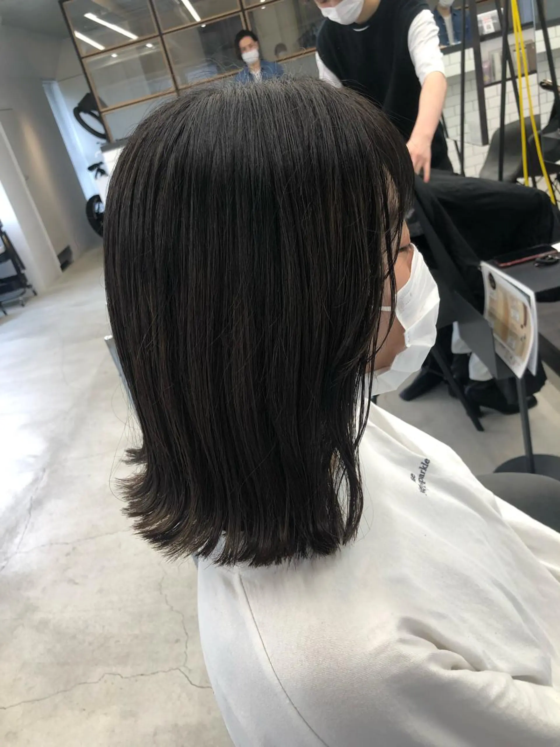 ミディアム カット 🌼渋谷韓国ヘア 桑尾幸奈🌼のヘアスタイル