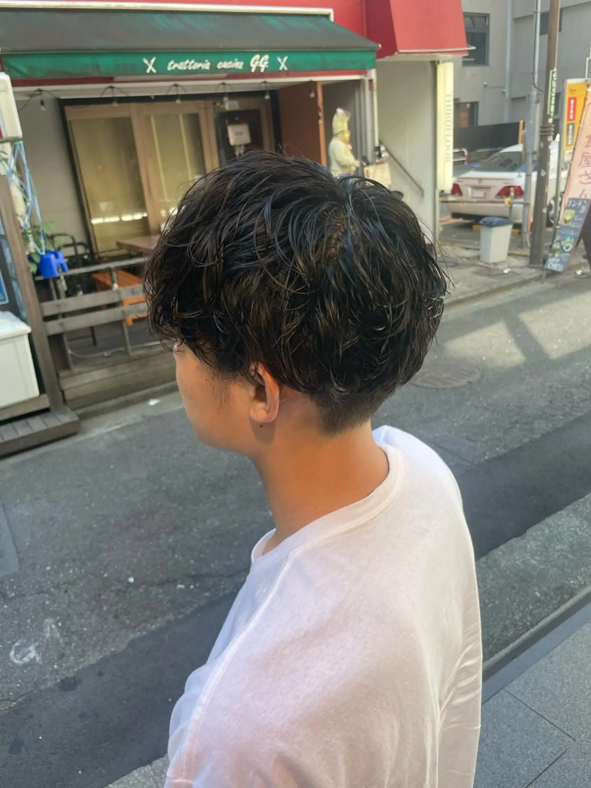 ショート パーマ メンズ カット パーマ トリートメント 【Sweep】おじま のぞみのヘアスタイル