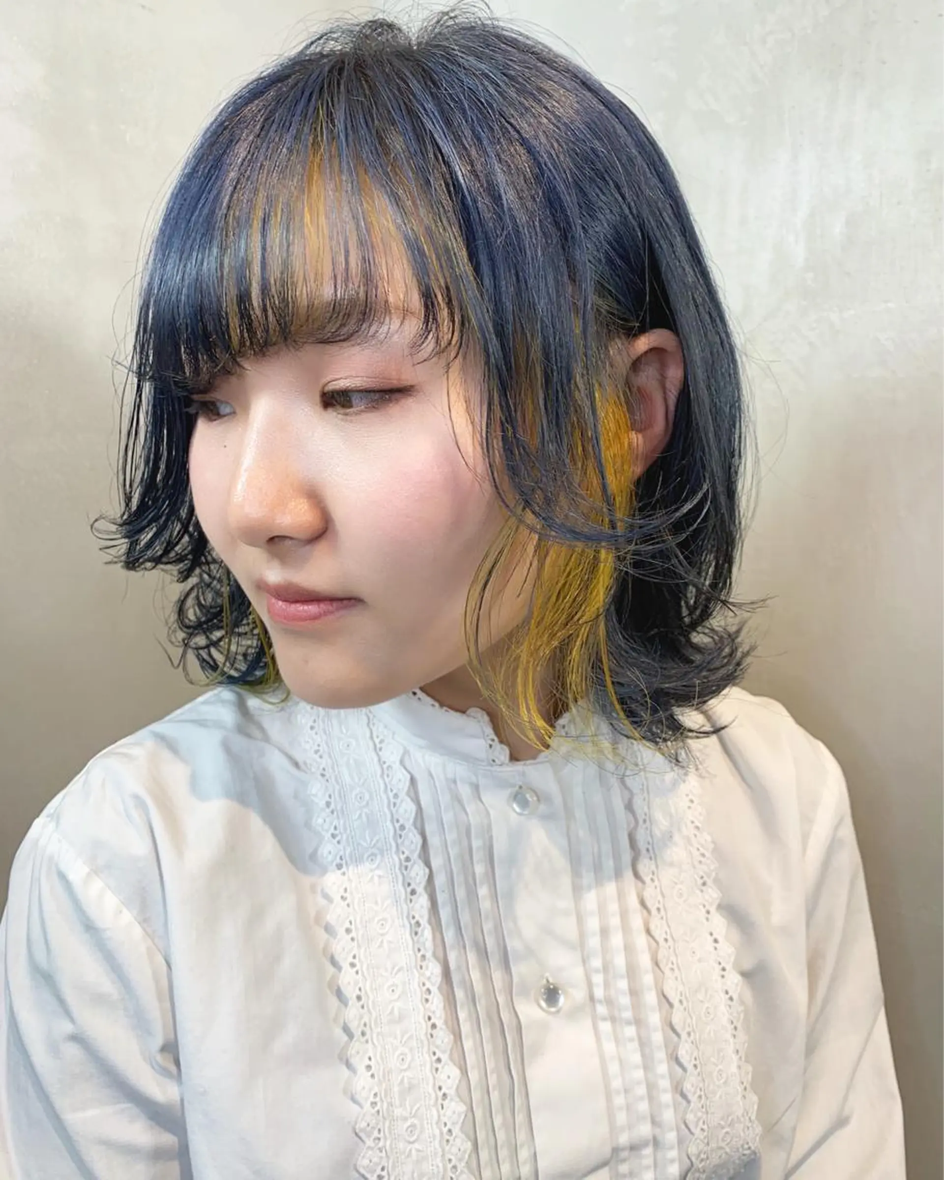 ミディアム カラー カット ヘアカラー トリートメント 優作 〜圧倒的信頼〜のヘアスタイル