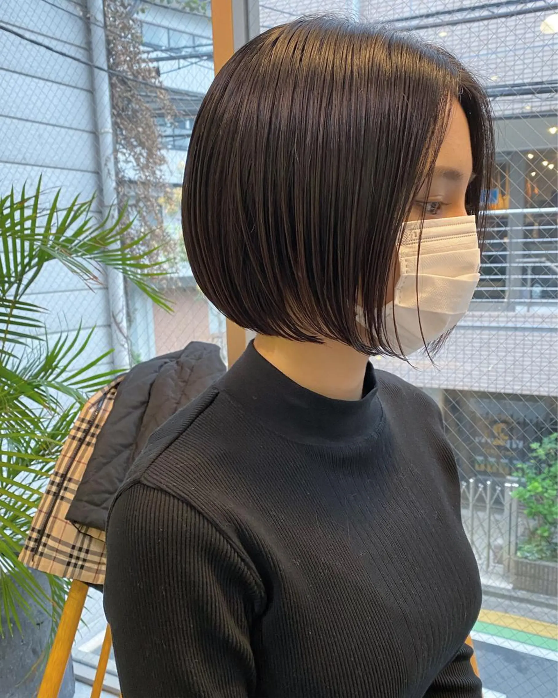 ショート ワンレンボブ ボブ カット ショート・ボブ MIKUのヘアスタイル