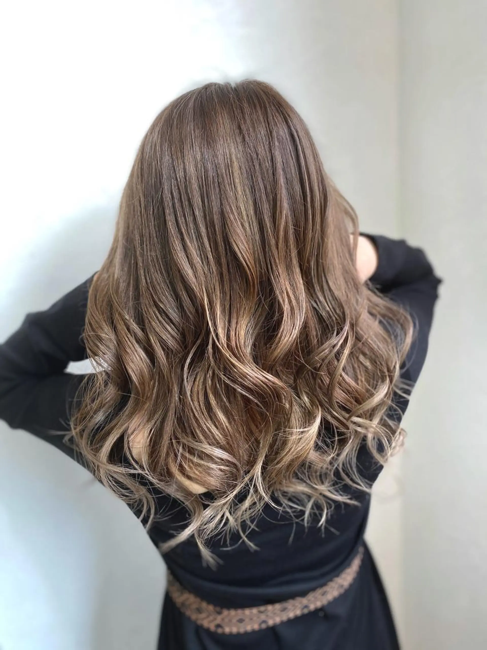 セミロング ハイライト ヘアカラー トリートメント 💓永坂　美由紀💓 Aujuaソムリエのヘアスタイル