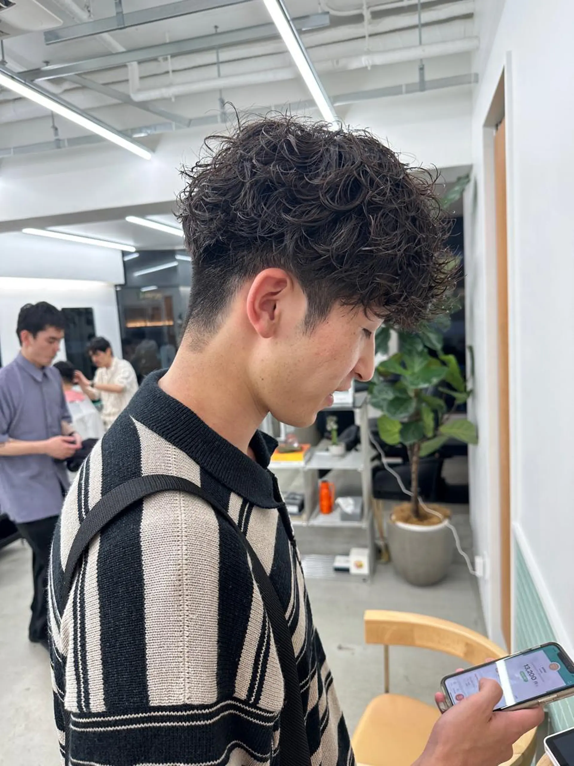 ショート パーマ メンズ メンズパーマ ボブ/レイヤー/ケア パーマ/リュウタのヘアスタイル