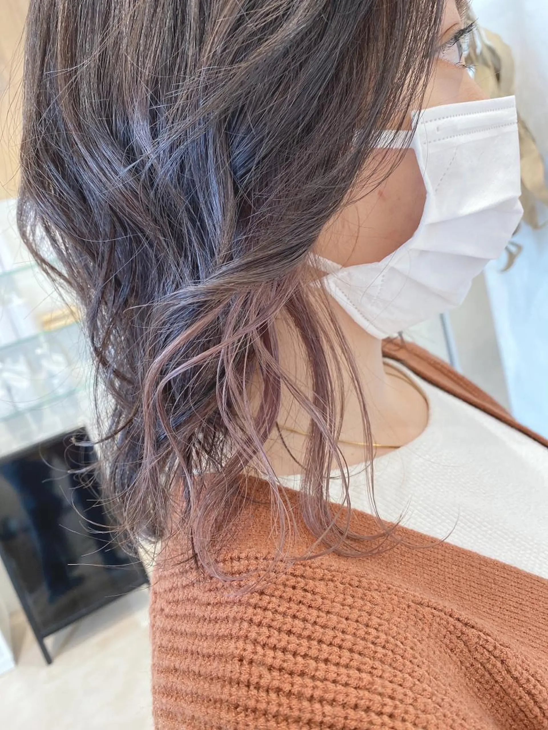 ミディアム ラベンダーベージュ サイトウ ナツキのヘアスタイル