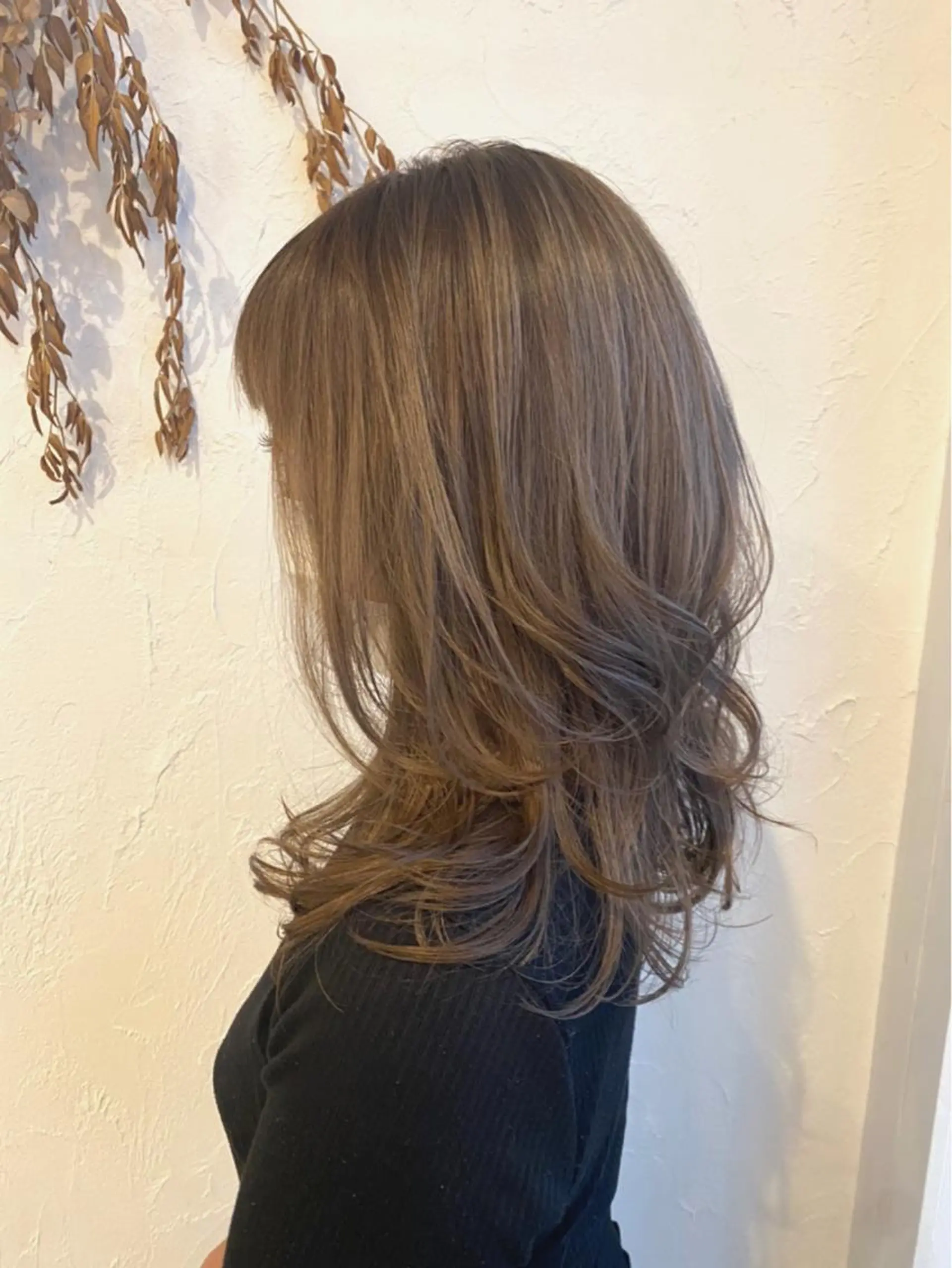 セミロング カラー パーマ メンズ ネイル 美容室 ソンリエのヘアスタイル