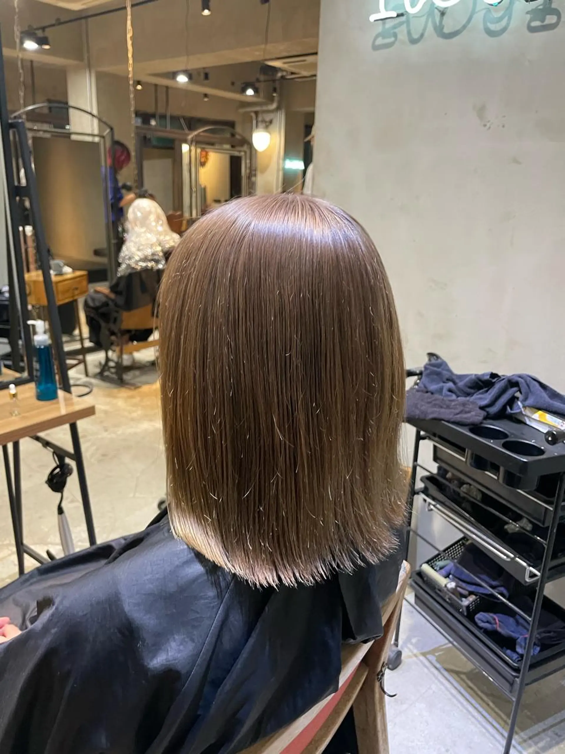 ミディアム カラー ヘアアレンジ ベージュカラー ミルクティーベージュ ヘアカラー トリートメント ヘアセット 🍀艶髪・透明感🍀 TATSUKIのヘアスタイル
