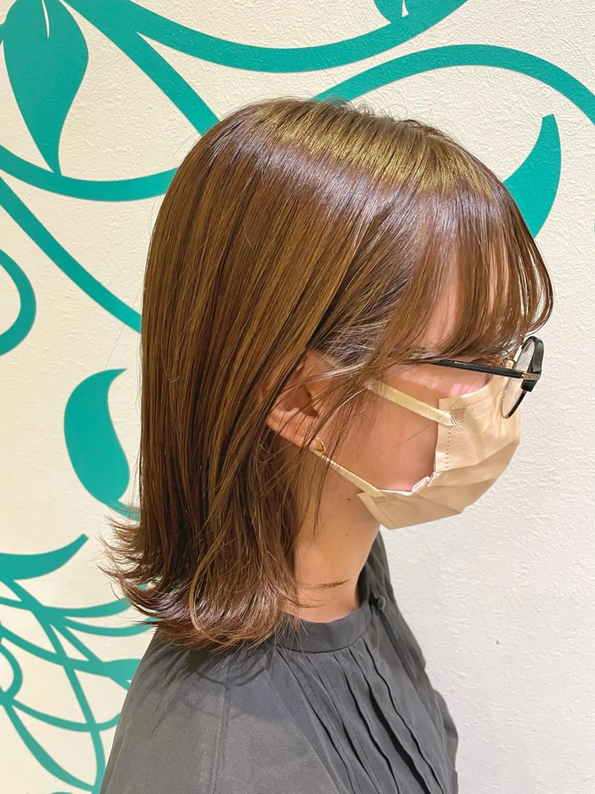 ミディアム カラー ブラウンカラー ナチュラルブラウン ヘアカラー トリートメント 木村 架音のヘアスタイル