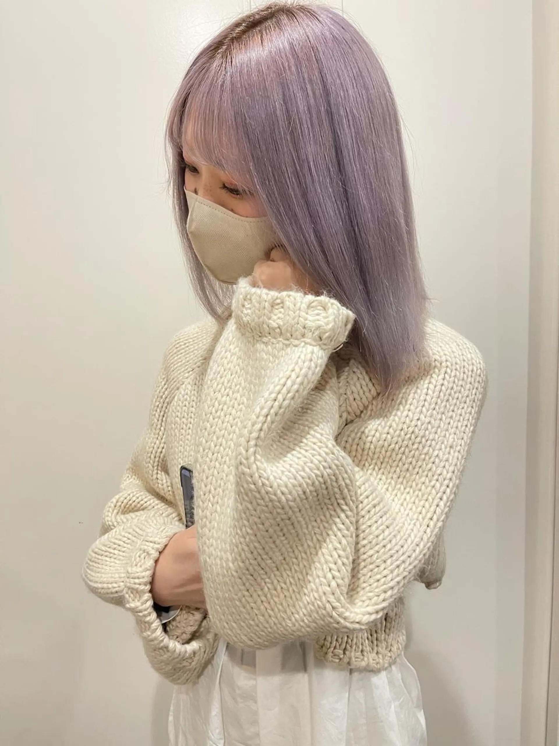 ロング カラー ブリーチ ラベンダーカラー ラベンダーピンク ピンクカラー 色落ちまで可愛く✨ モテカラー別所好葉のヘアスタイル