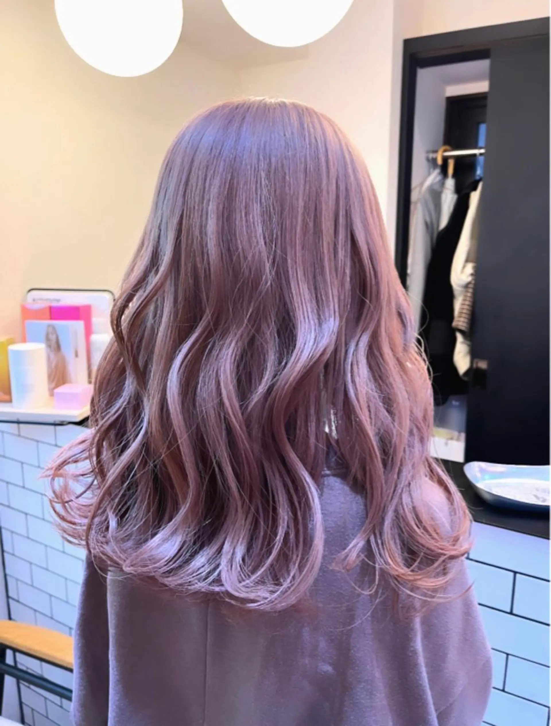 ロング カラー ヘアアレンジ ヘアカラー ハイトーンヘアセット 🦋yuri🦋のヘアスタイル