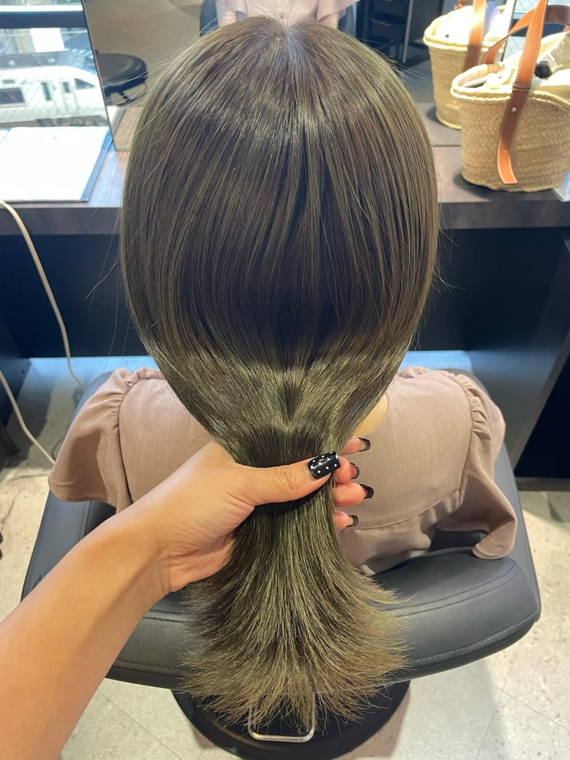 ミディアム カラー カット ヘアカラー トリートメント One By The Ect所属・ショート/脱白髪染め ☆宇﨑悠実のヘアスタイル