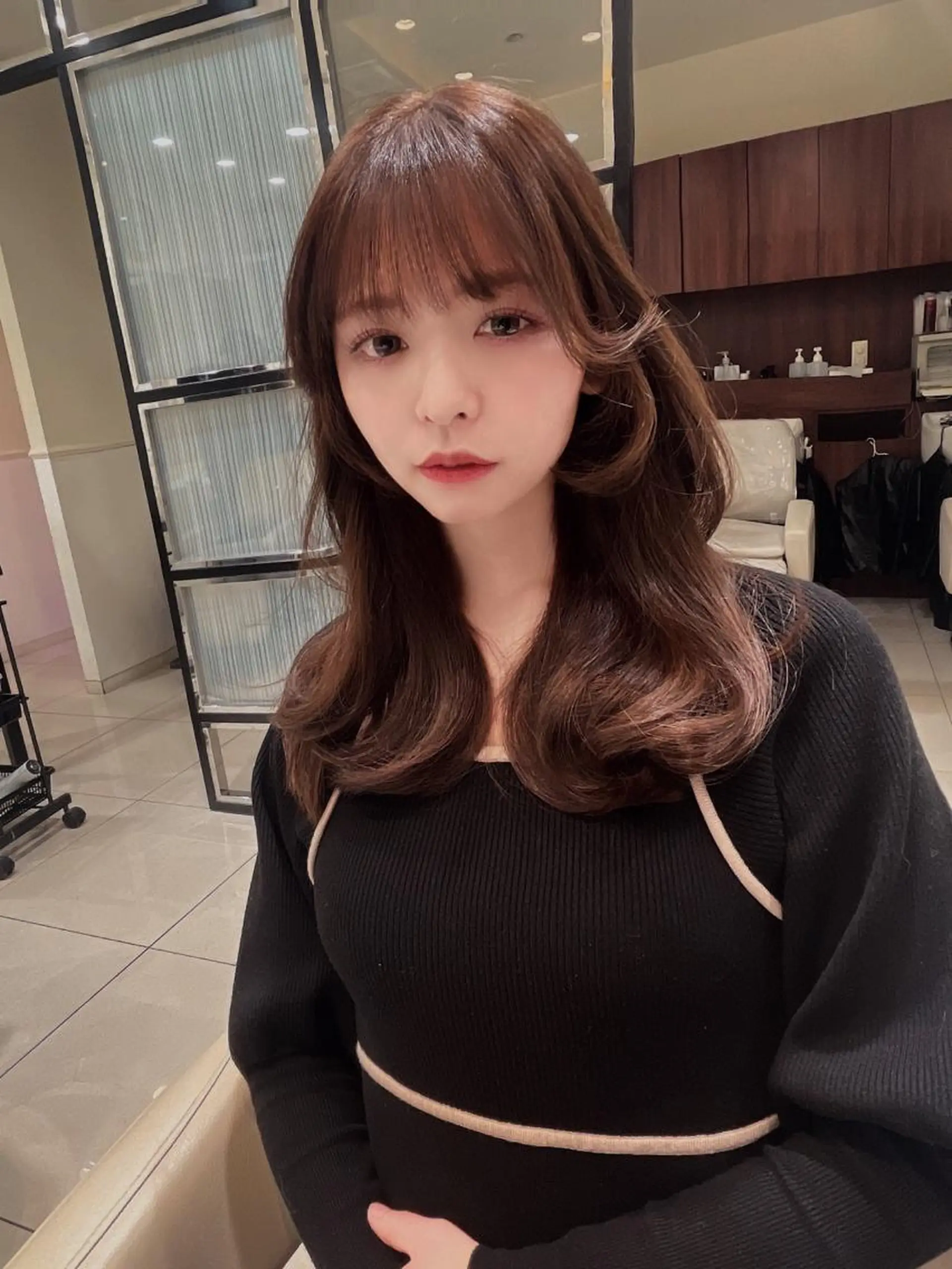 ロング カット ヘアカラー トリートメント 💗ブリーチなし 垢抜け💗徳井はやとのヘアスタイル