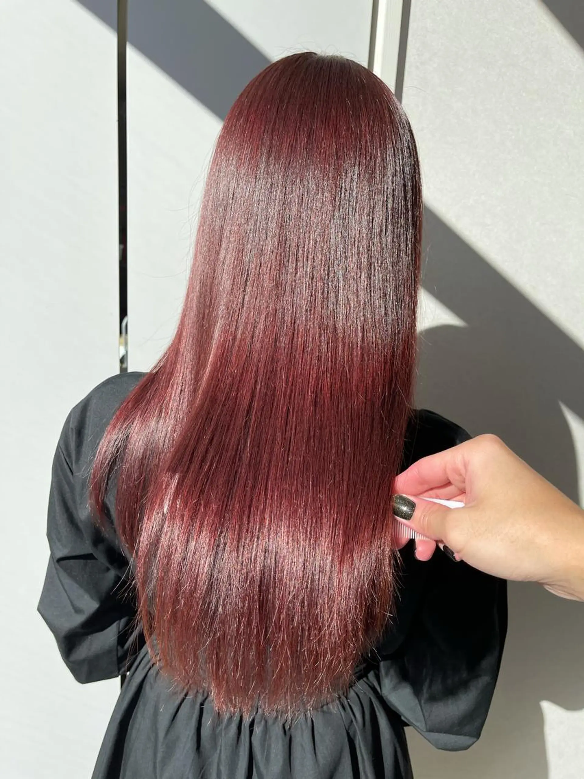 ミディアム カラー メンズ メンズブリーチ ブリーチ ブラウンカラー ブリーチなしカラー ピンクカラー KEISHI COA銀座のヘアスタイル