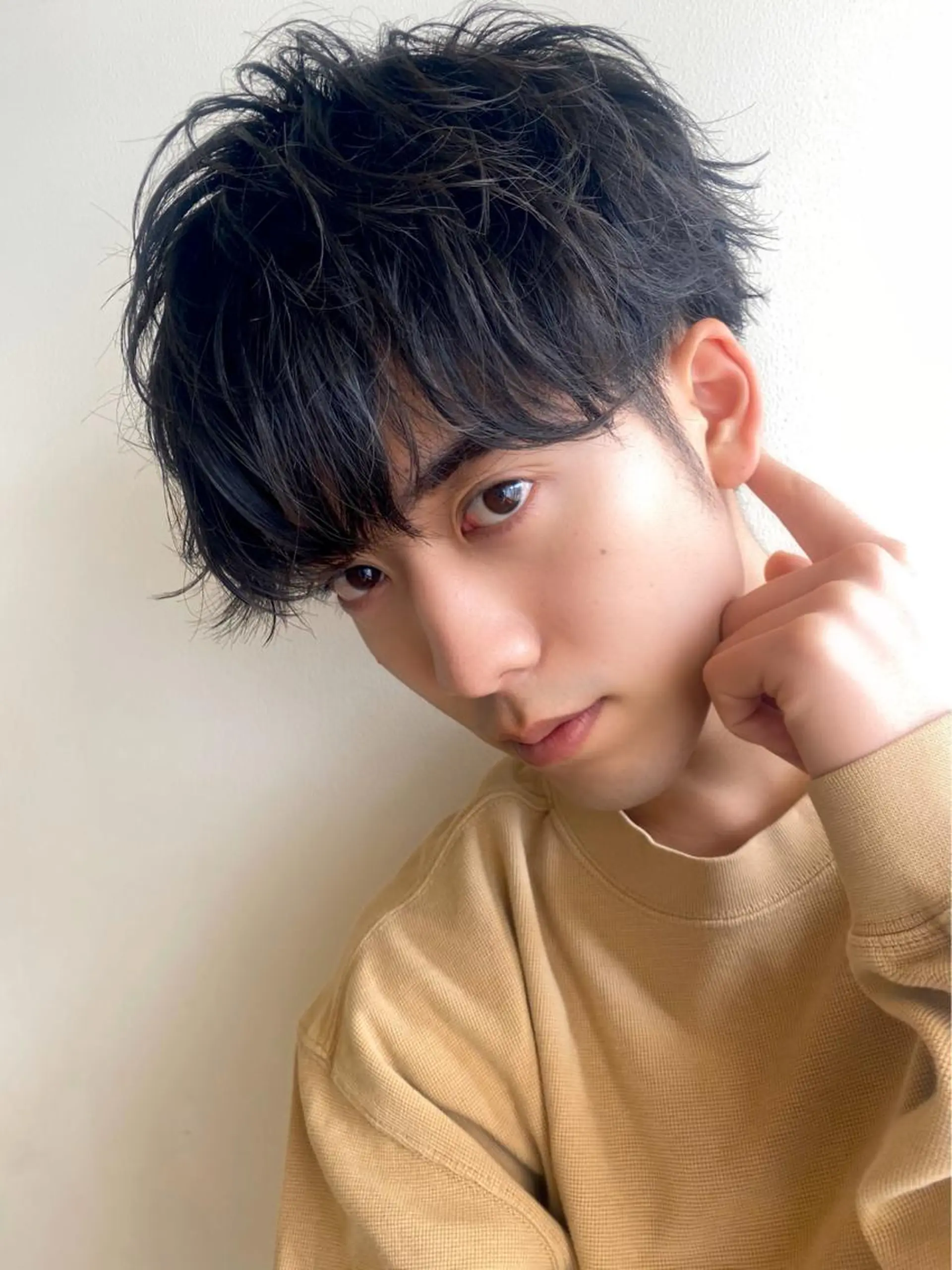 メンズ salowin渋谷kitaya park前所属・RIKA韓国ヘア/く びれヘア/上品カラーのヘアスタイル