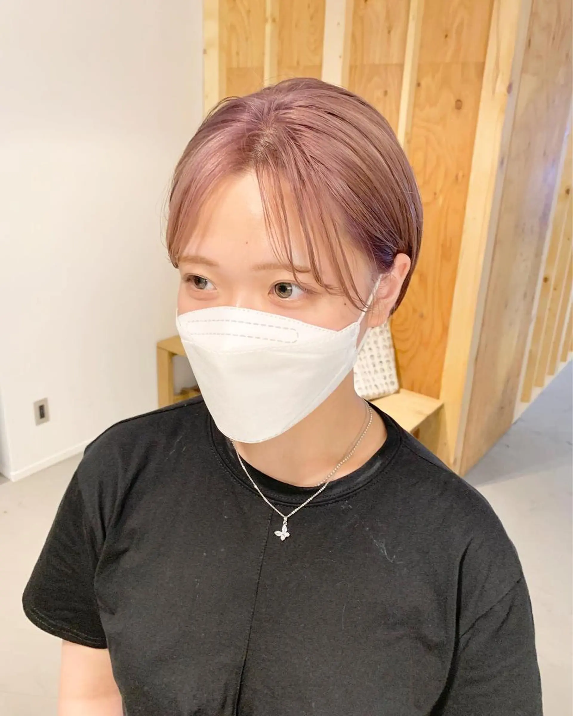 ショート カラー ピンクカラー tension 【テンション】のヘアスタイル