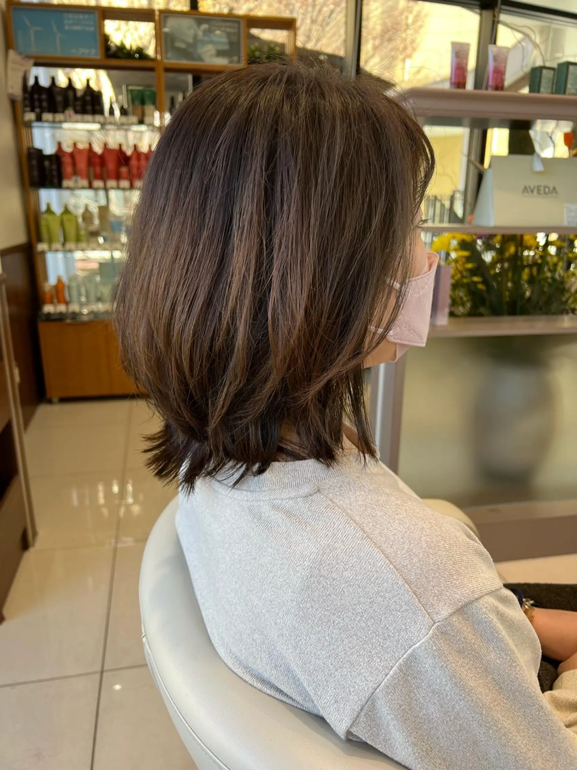 ミディアム 沢登 穂乃香のヘアスタイル