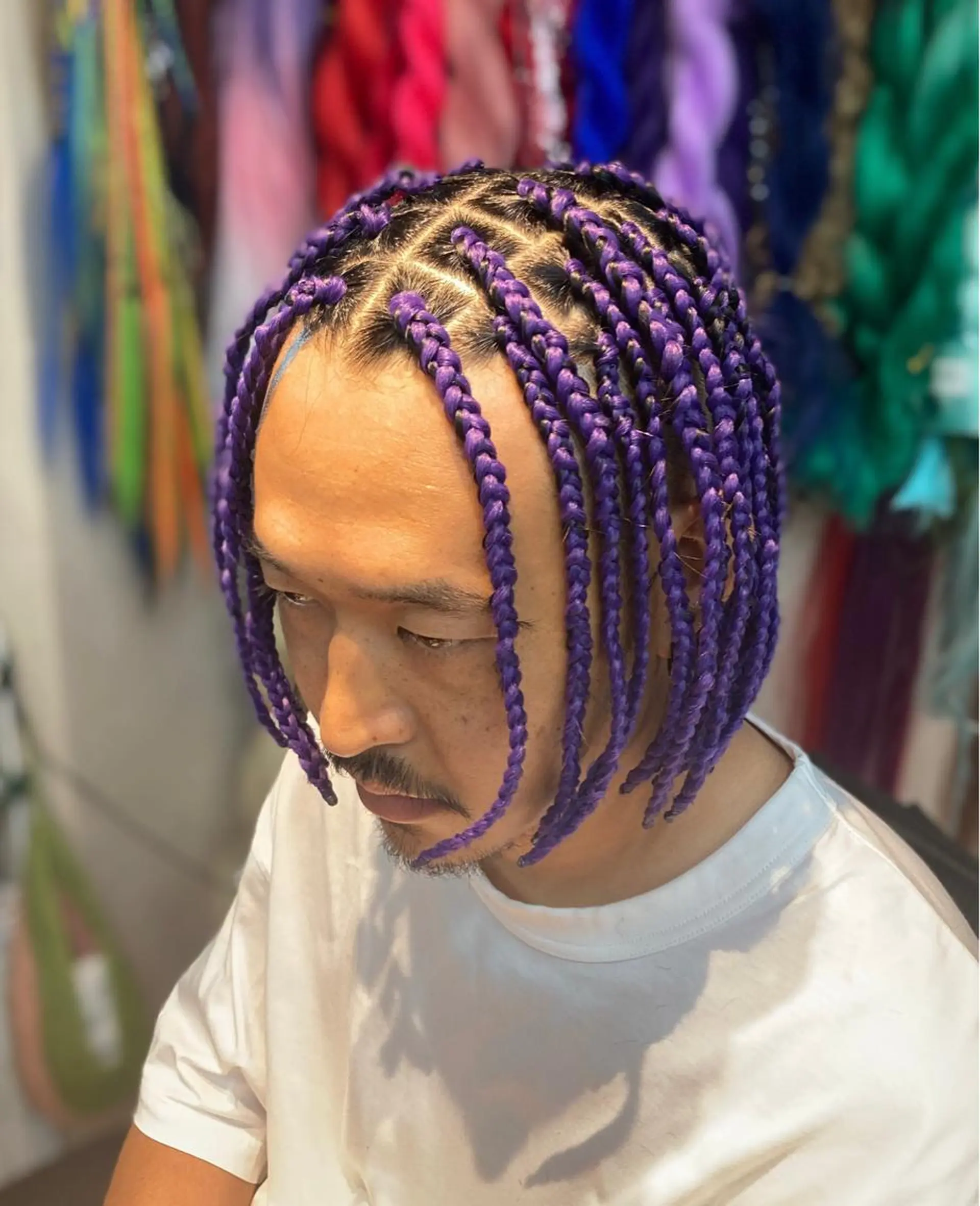 ショート メンズ センターパート ツーブロック エクステ エクステ scamp所属・井島 翠のヘアスタイル