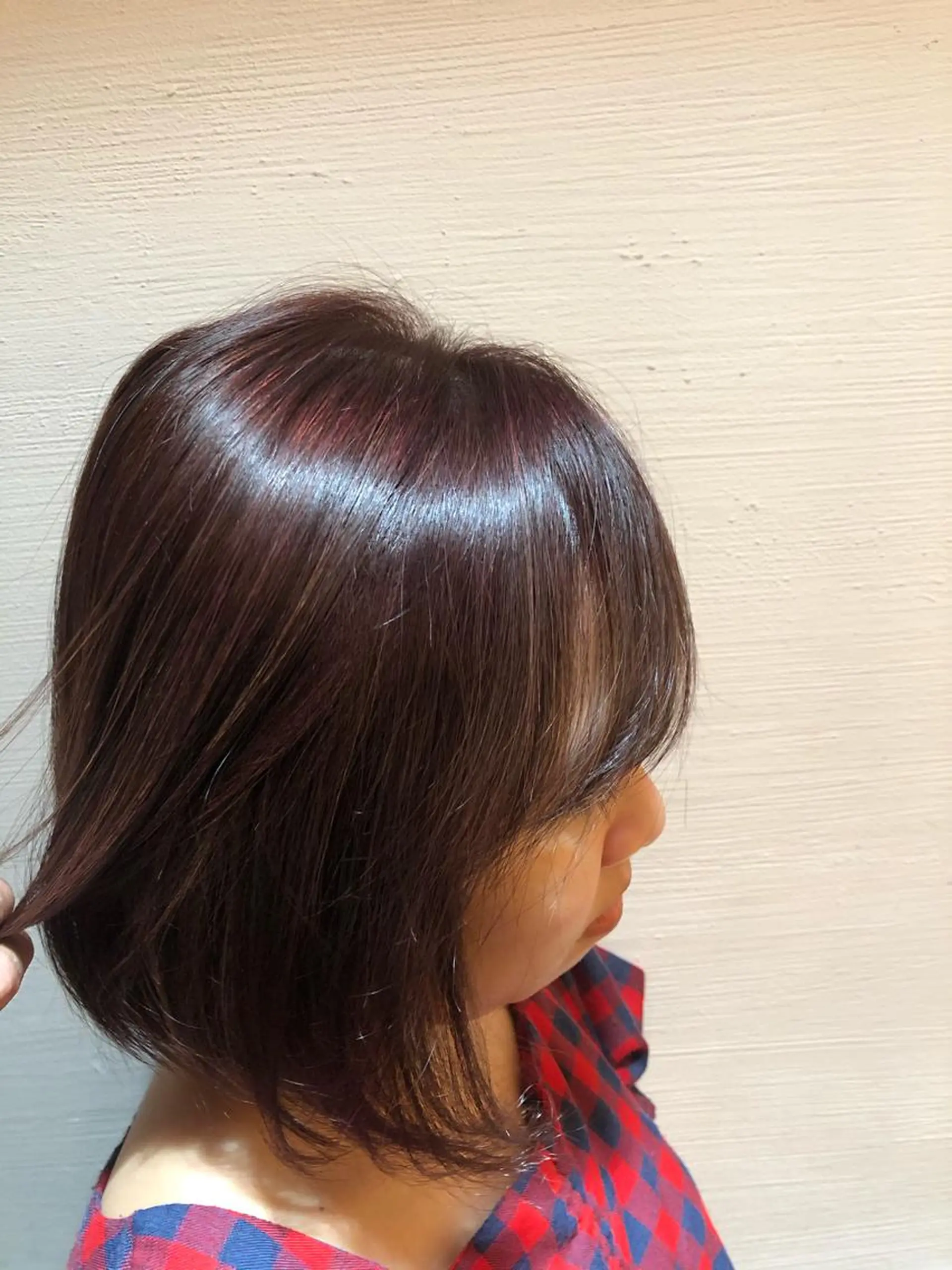 ミディアム カラー ハイライトカラー ピンクカラー ハイライト stylist YUTOのヘアスタイル