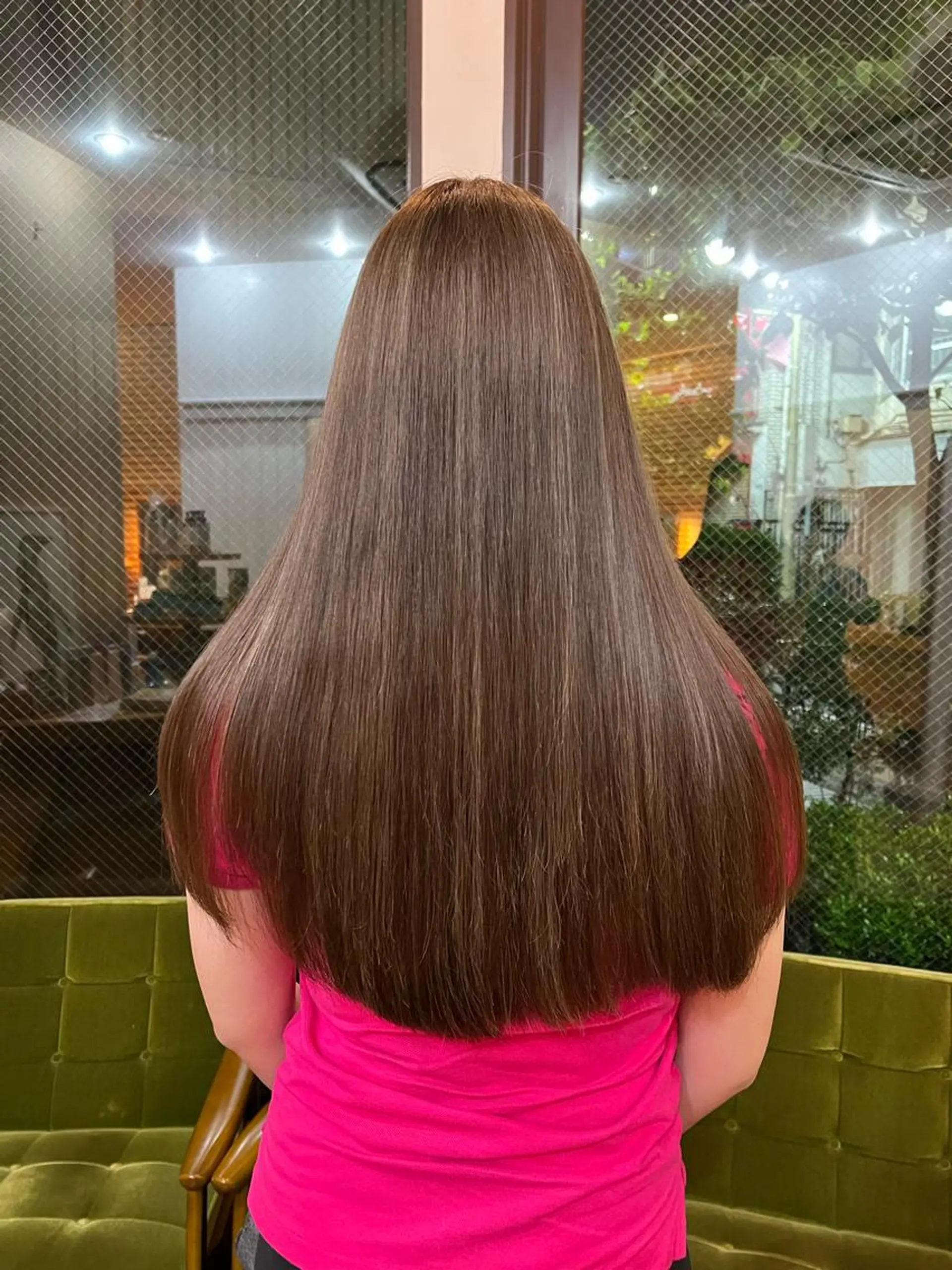 ロング カラー 🍑明石 桃🍑のヘアスタイル
