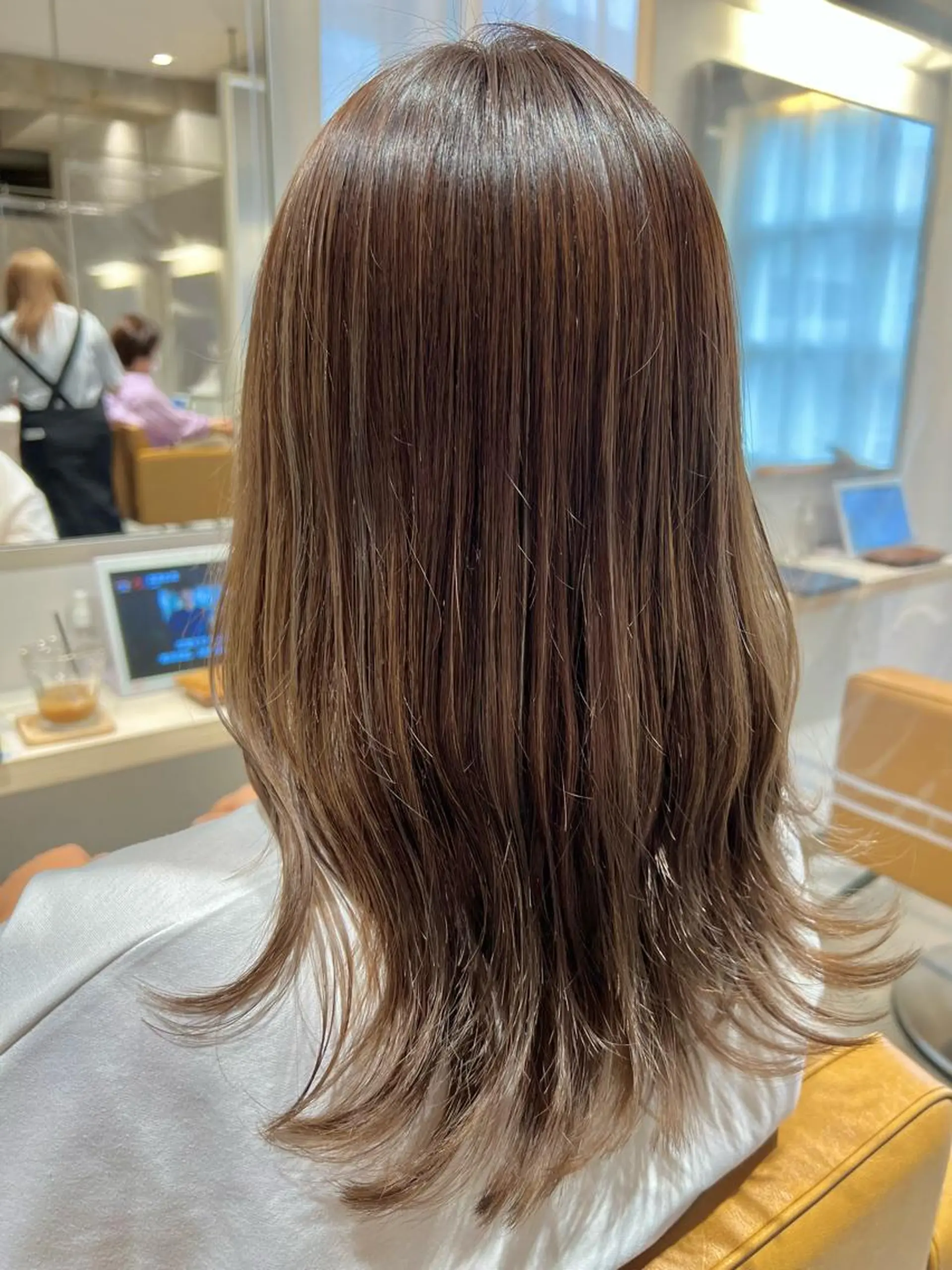 セミロング カラー カット ヘアカラー 美髪矯正×艶カラー /中村勇太のヘアスタイル