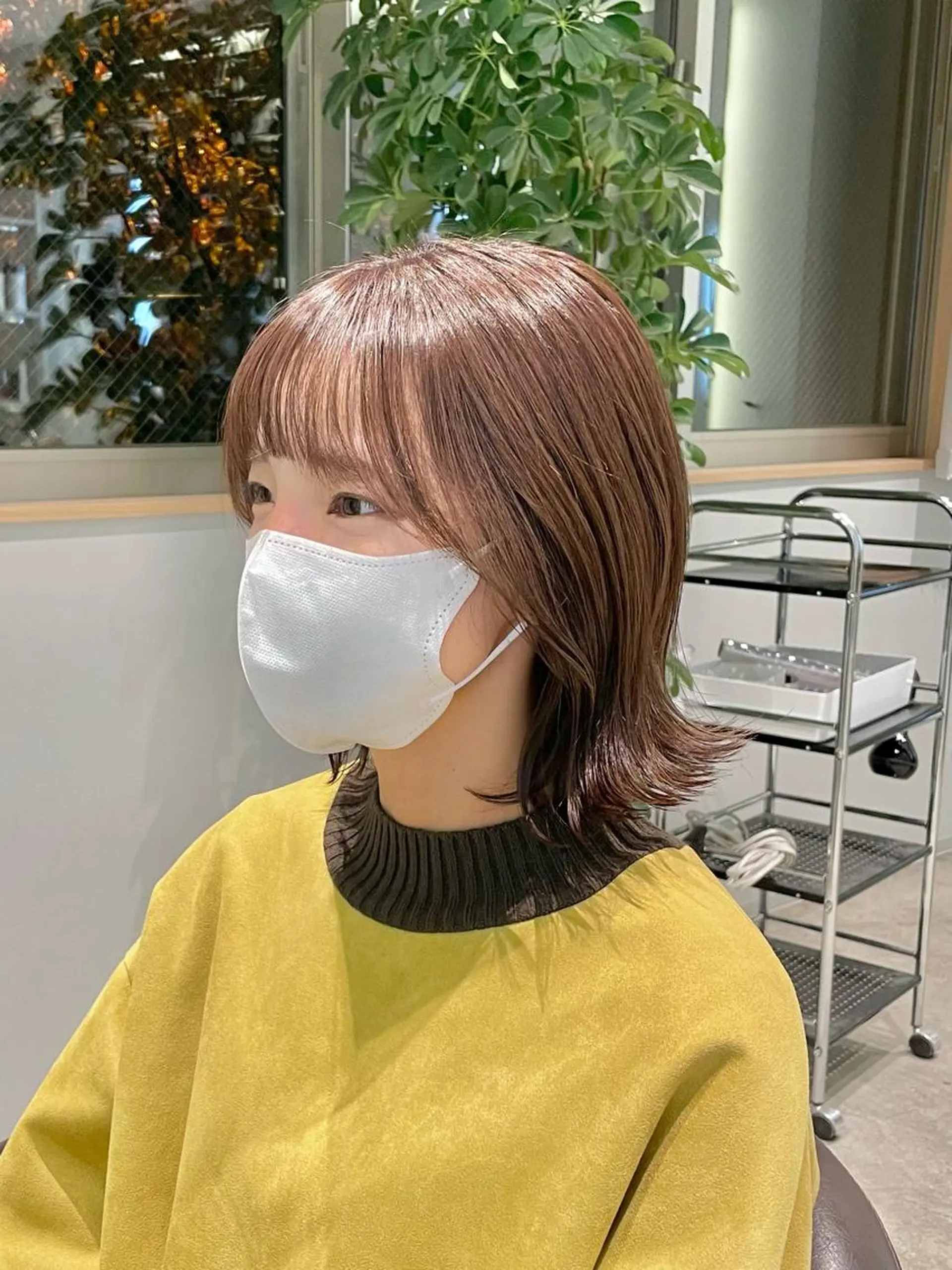 ミディアム カラー ベージュカラー ラベンダーカラー ラベンダーベージュ カット ヘアカラー トリートメント 中村 研介のヘアスタイル