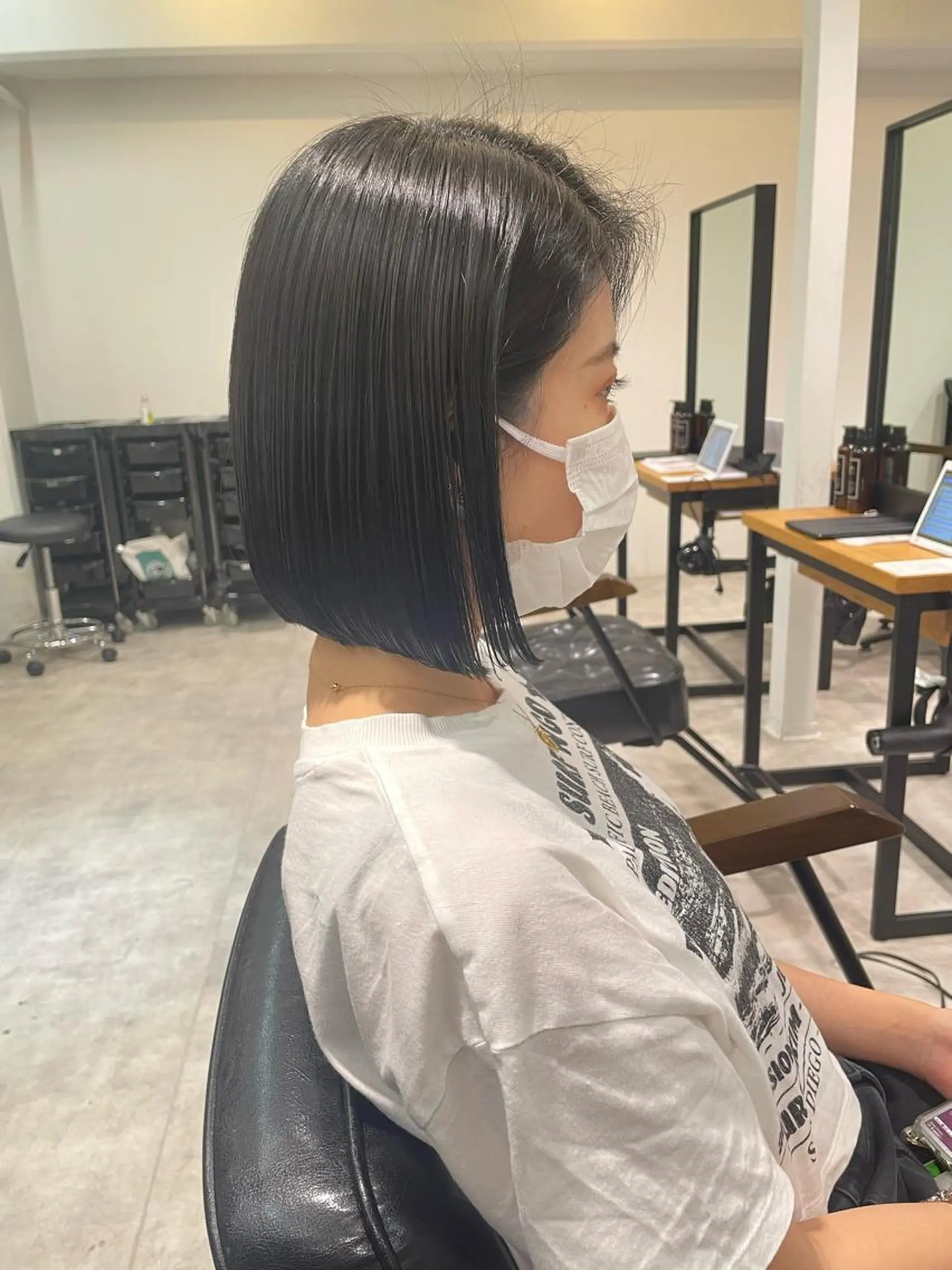 ショート カラー カット トリートメント 田中大星 /ボブ 縮毛矯正のヘアスタイル