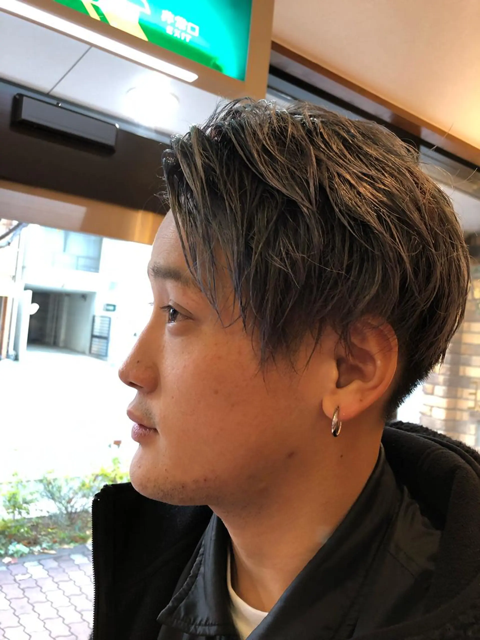 ショート メンズ カット ヘアカラー 髪質改善✨メンズ は米倉にお任せ✂️のヘアスタイル
