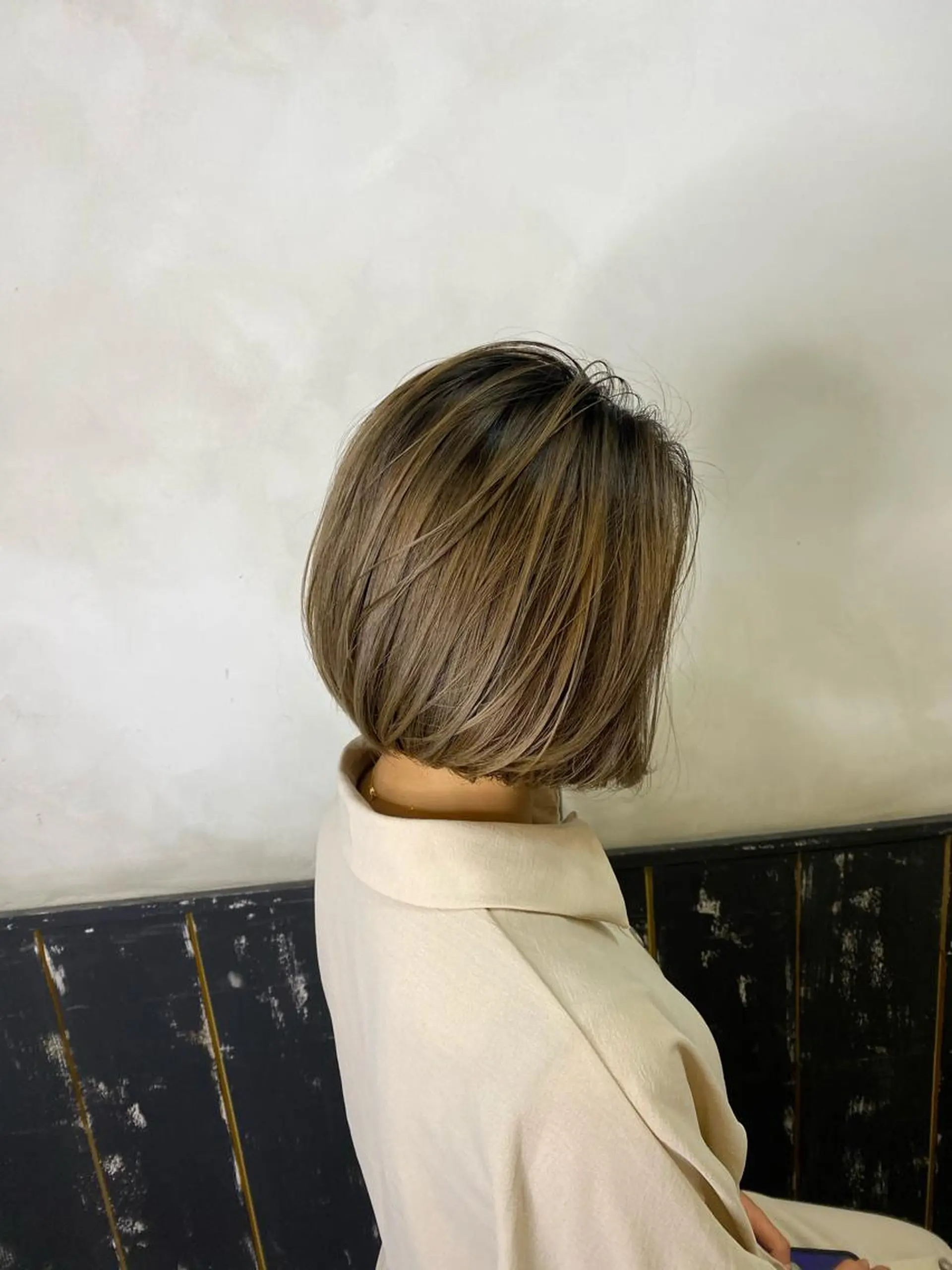 ミディアム カラー ヘアアレンジ バレイヤージュ ミストバング ブリーチ ケアブリーチ  フェイスフレーミング カット ヘアカラー トリートメント AUBE HAIRazul吉祥寺所属・髪質改善✨幹細胞✨ ウルツヤ🌈清水　祥のヘアスタイル