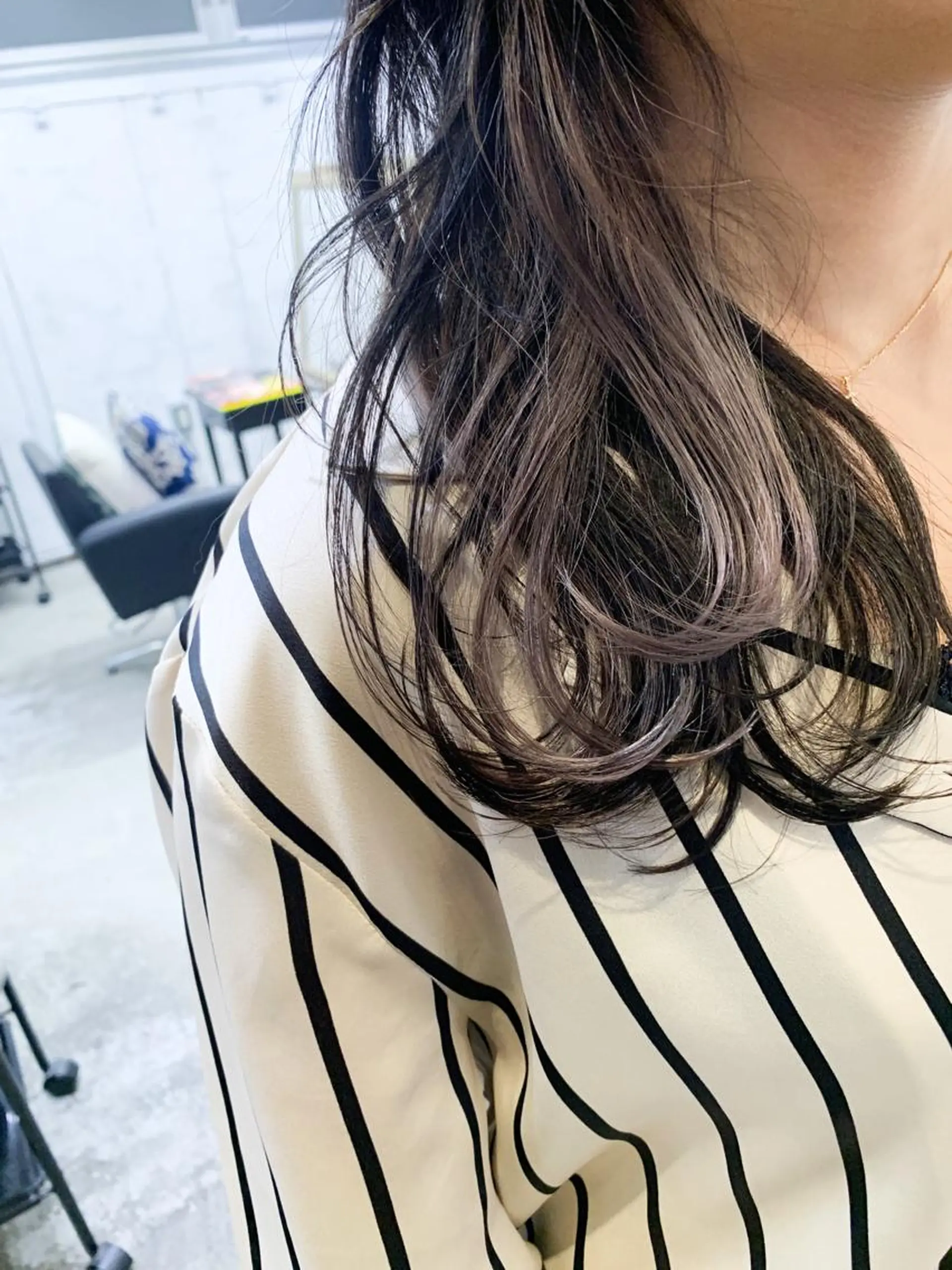 セミロング カラー ヘアカラー トリートメント LITTY所属・山永 圭介のヘアスタイル