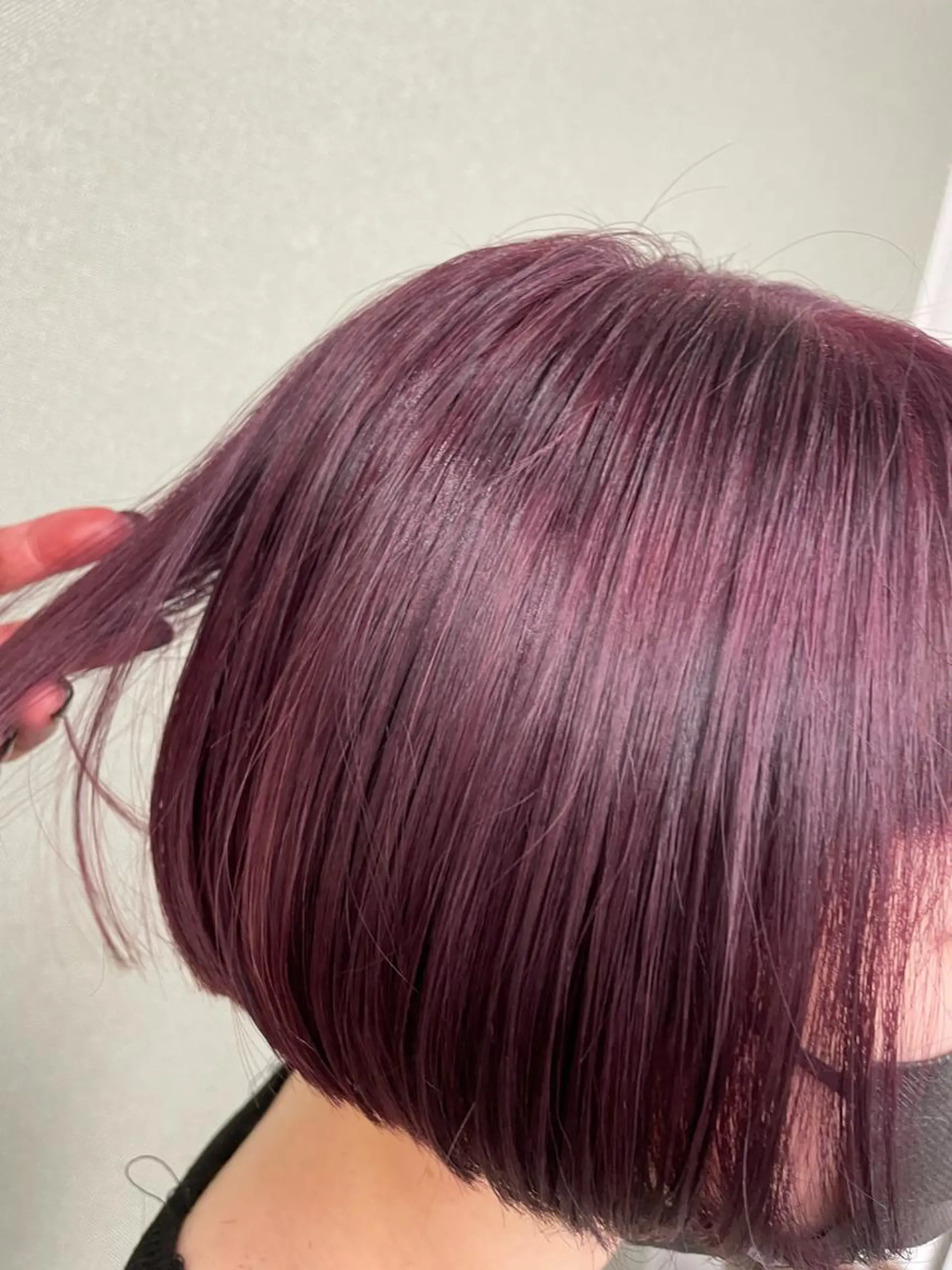 ショート カラー レッドカラー ボブ 🎀プルエクステ みまひかる🎀のヘアスタイル