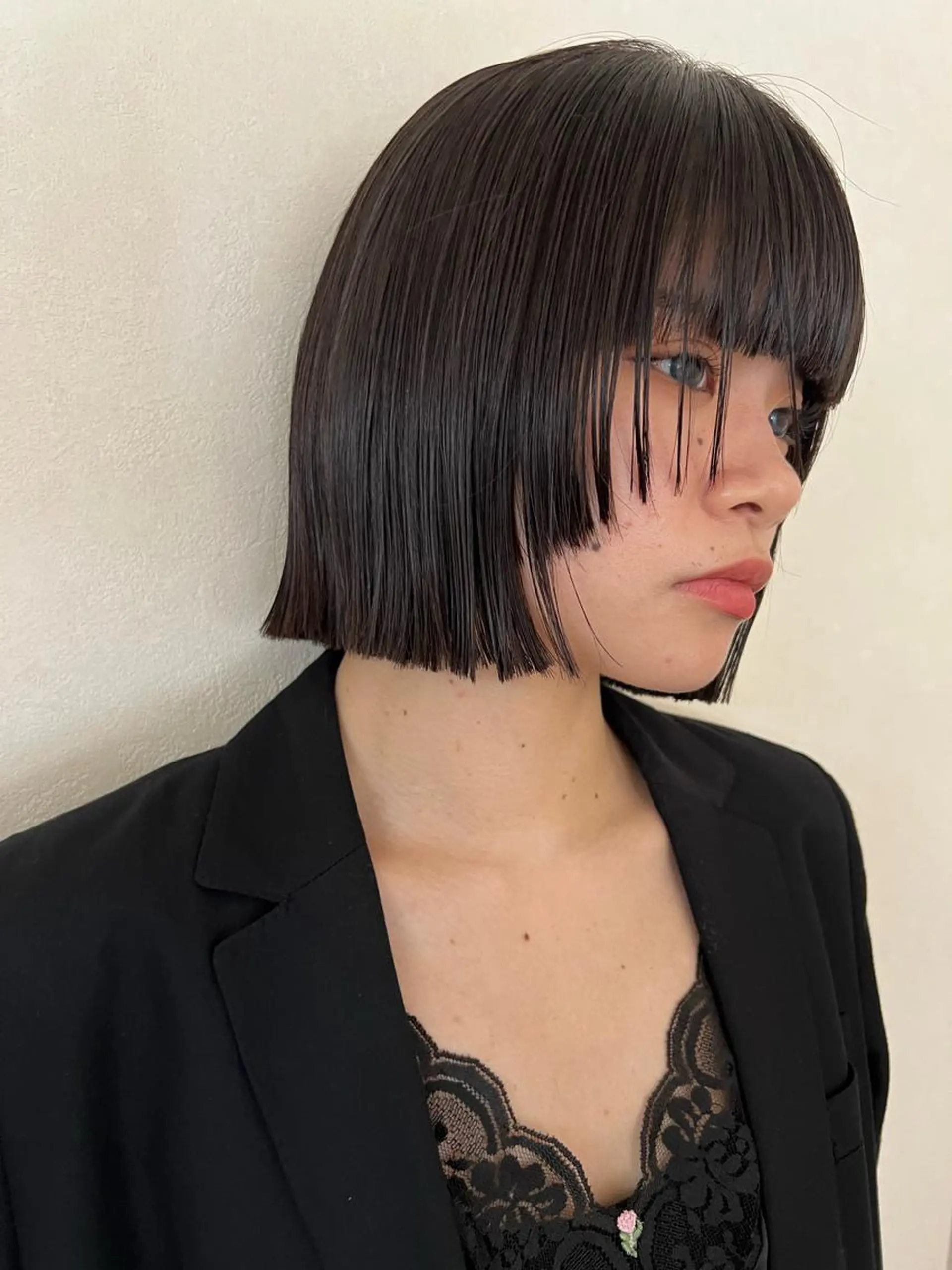 ショート カット トリートメント ヘアセット hotely所属・✨まとまるボブ/ 切りっぱなし/ユキナのヘアスタイル