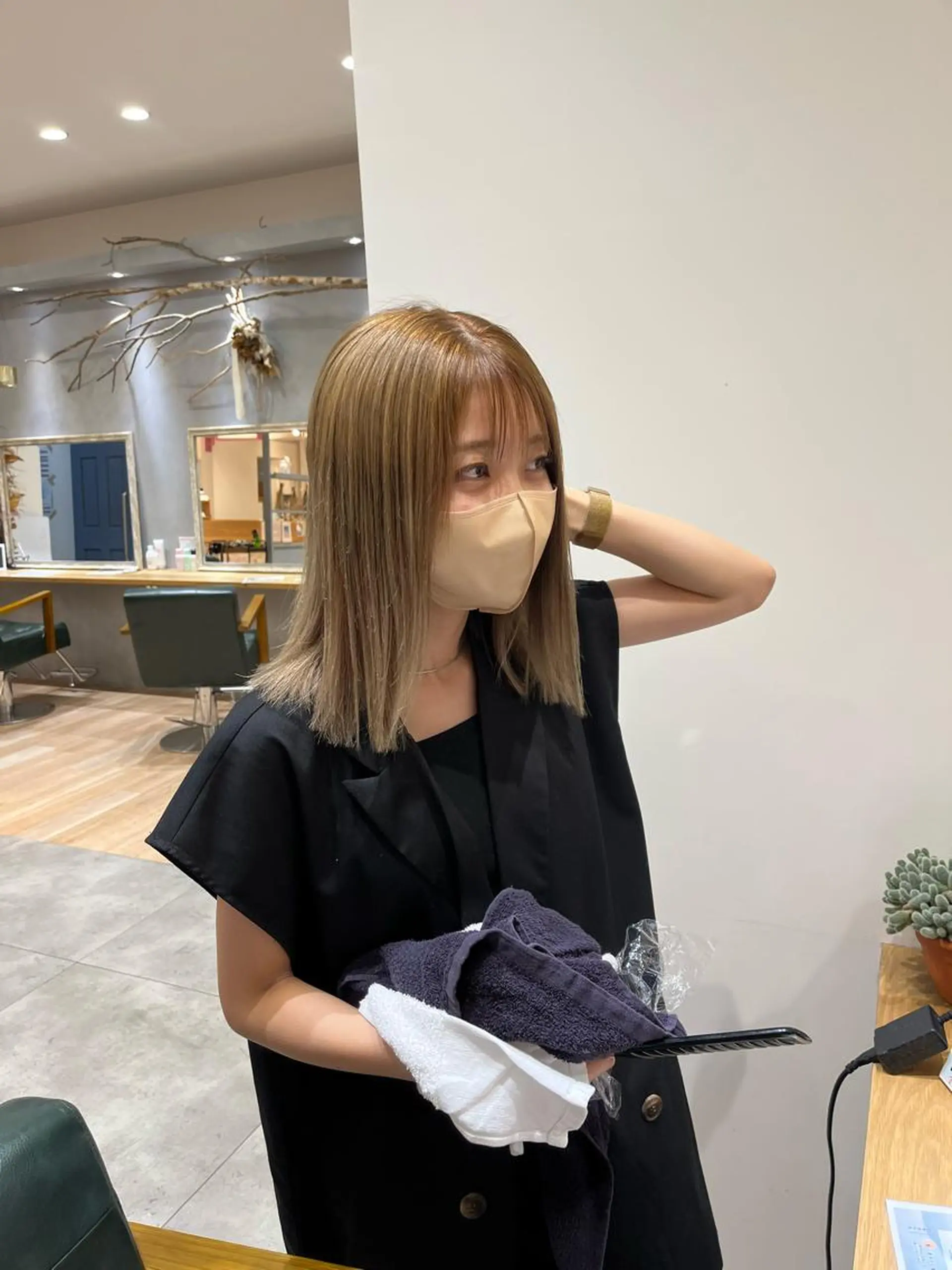 ミディアム Leyシェアサロン所属・中井亜未/ 姫路ボブのヘアスタイル