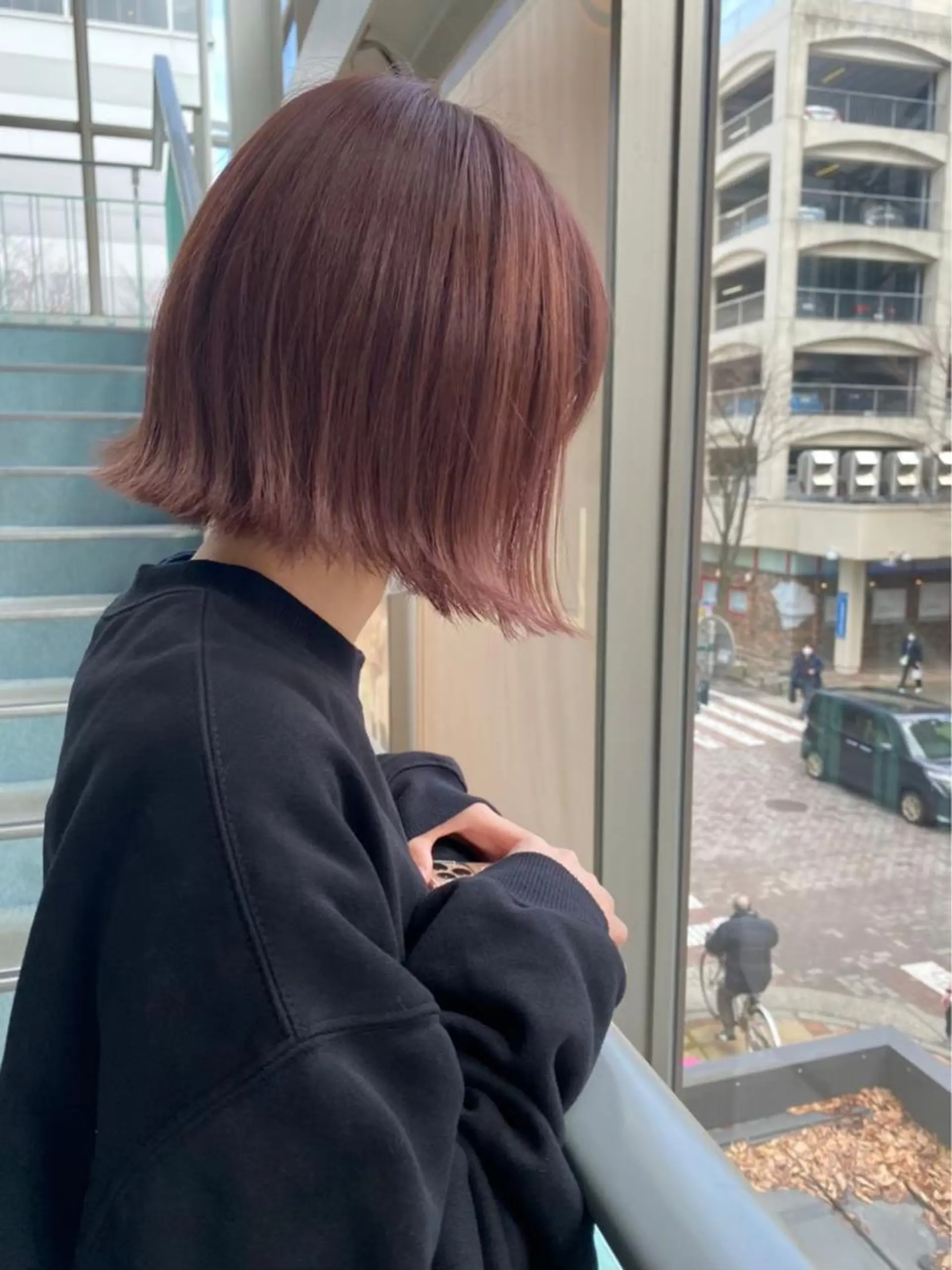 ショート カラー 新潟/万代/レイヤー 韓国風/明間未来のヘアスタイル