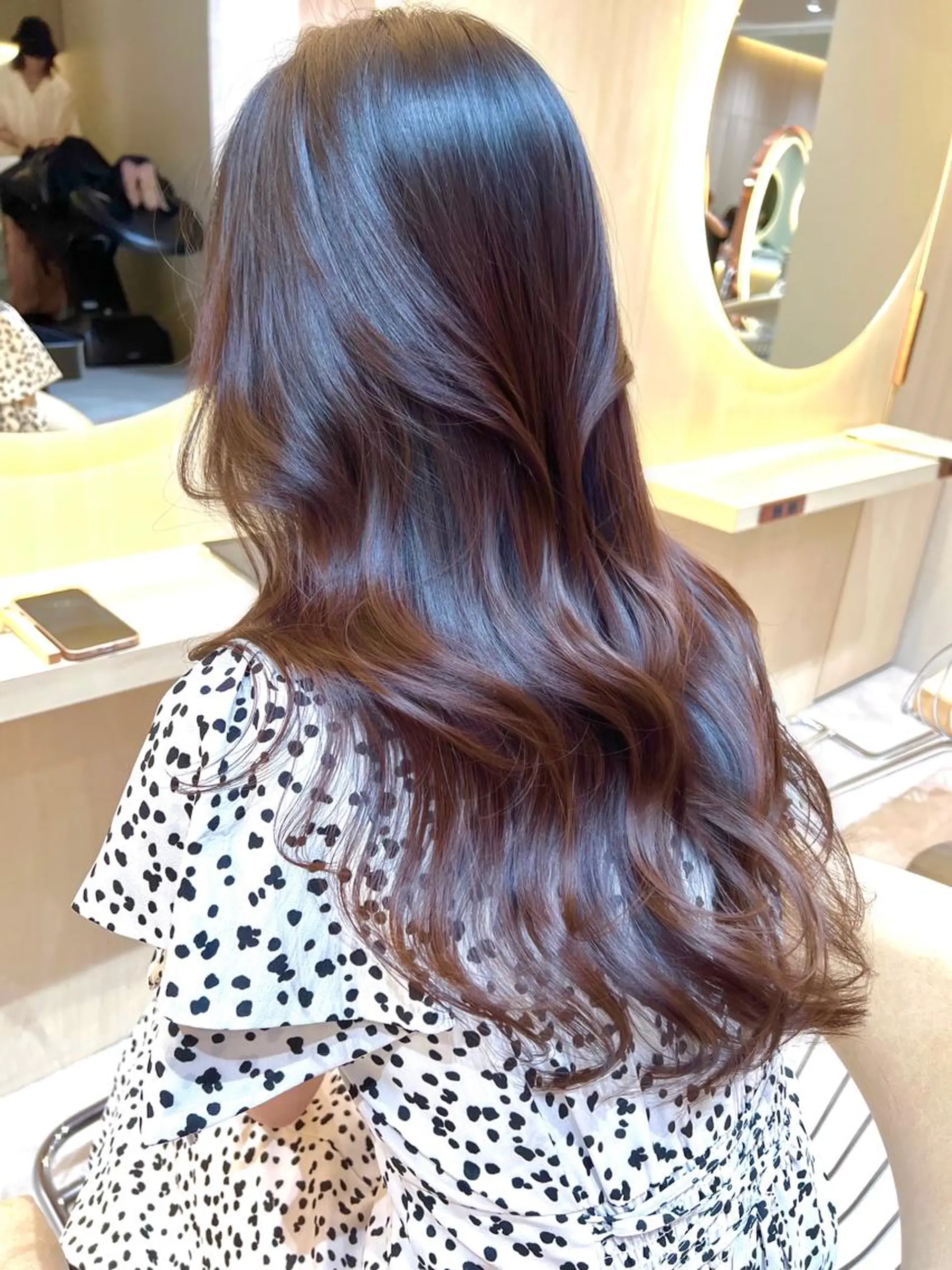 ロング カラー カット ヘアカラー トリートメント レイヤーカット/ 顔周り 五島巨幹のヘアスタイル
